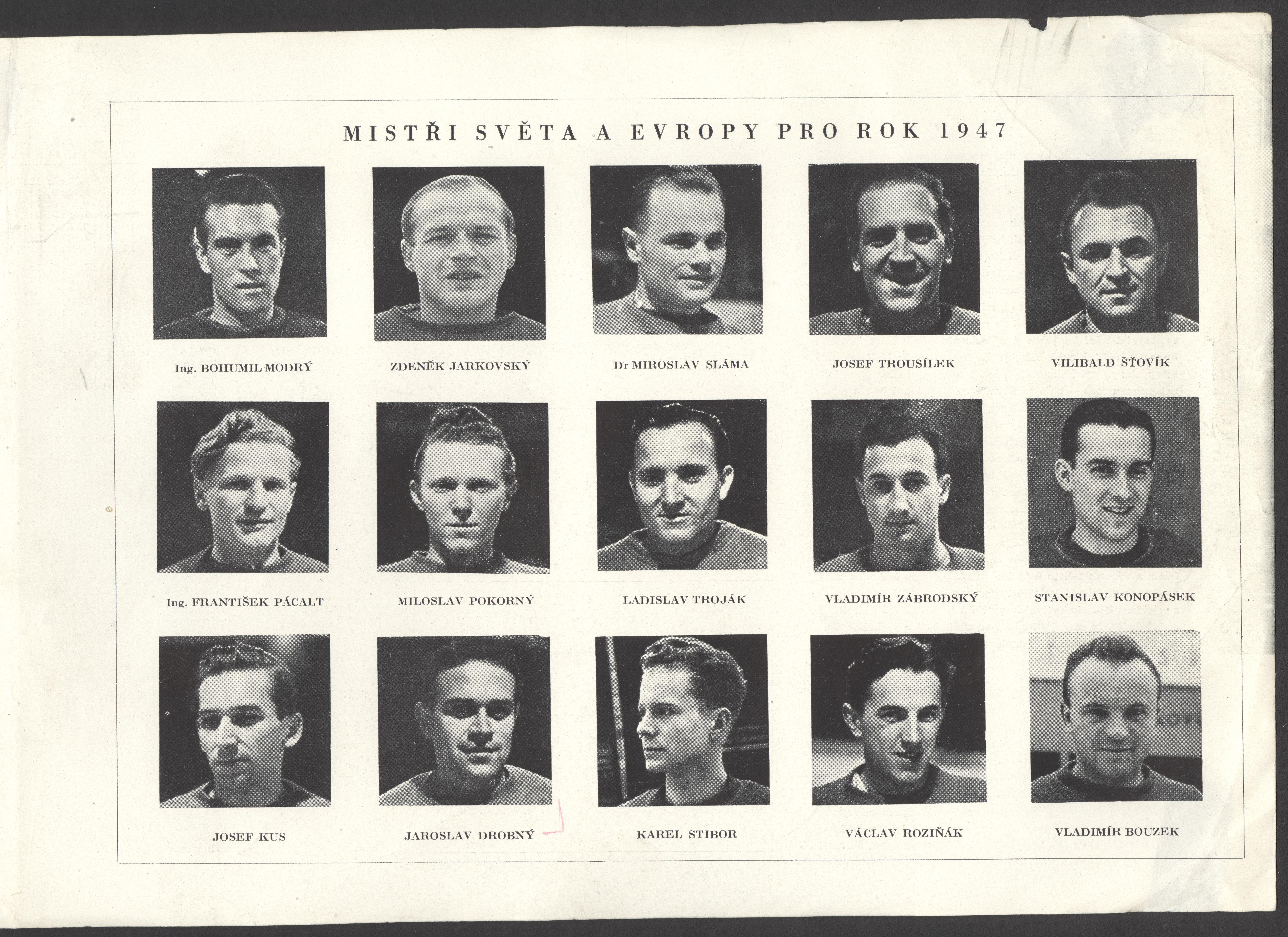 Náhledový obrázek Mistrovství světa v ledním hockeyi. Praha 1947 - 5