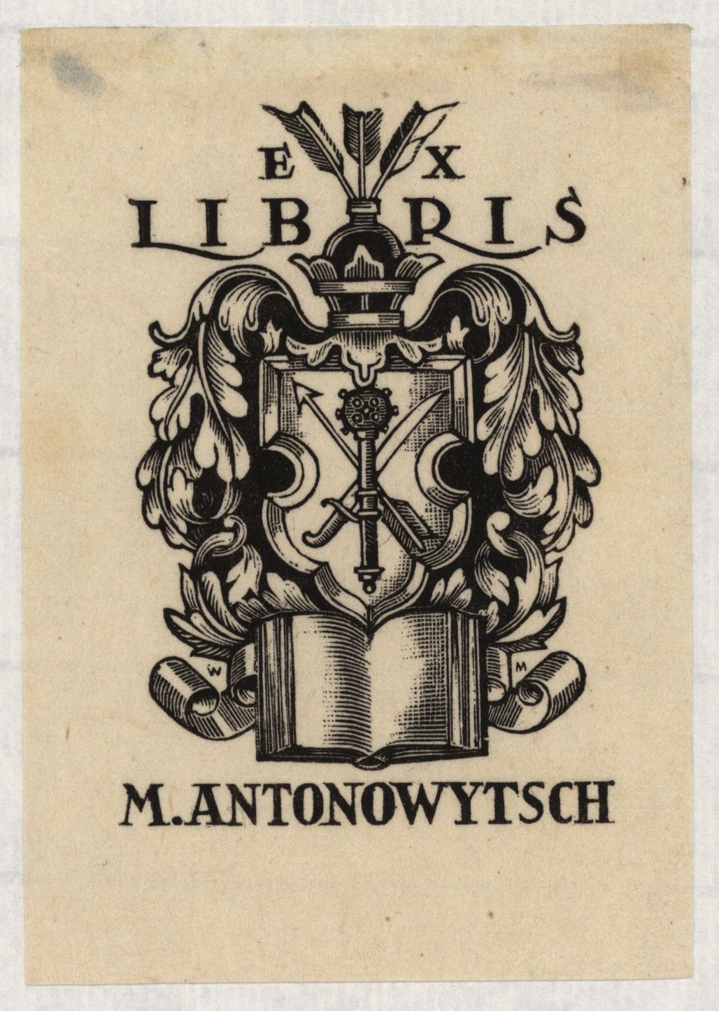 Náhledový obrázek Ex libris M. Antonowytsch - 1