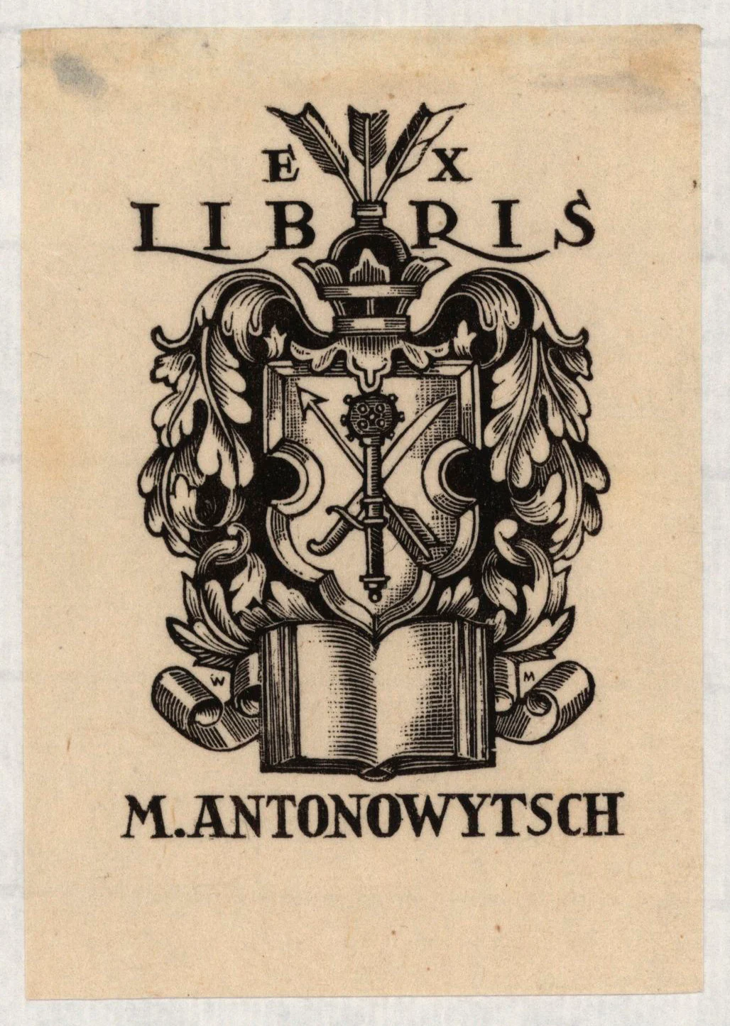 Náhledový obrázek předmětu Ex libris M. Antonowytsch