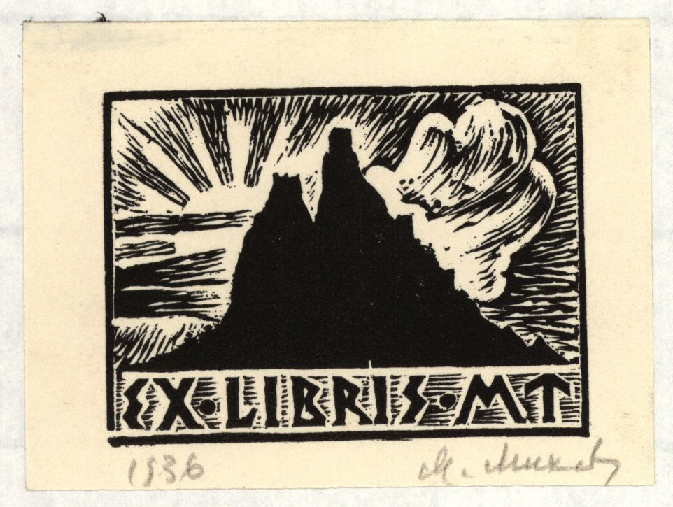 Náhledový obrázek Ex libris МТ - 1