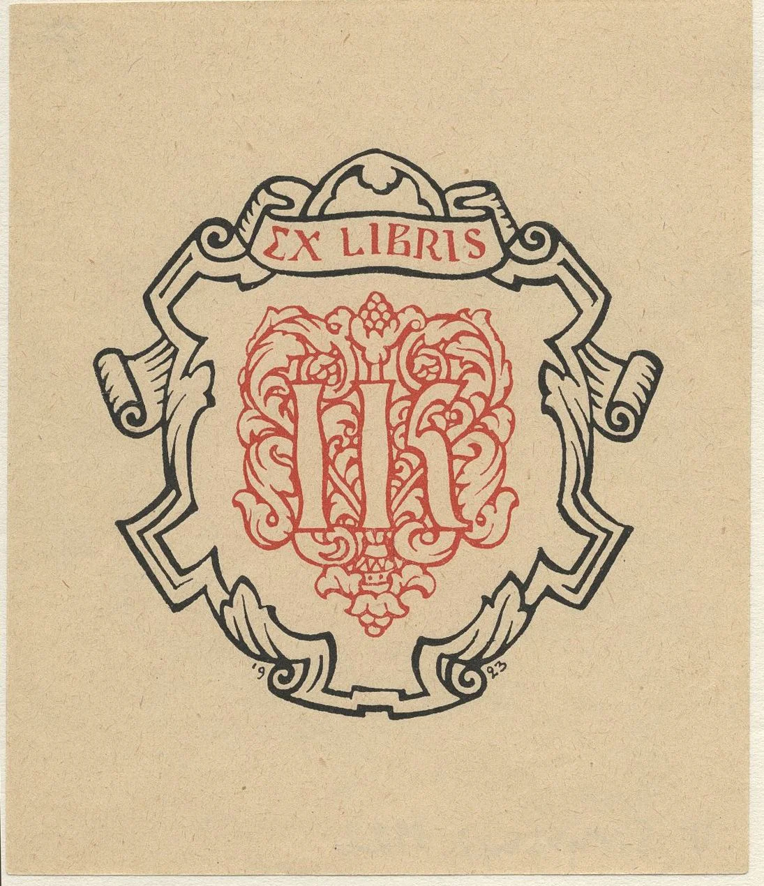 Náhledový obrázek předmětu Ex libris I. K. [Ivan Krypjakevyč?]
