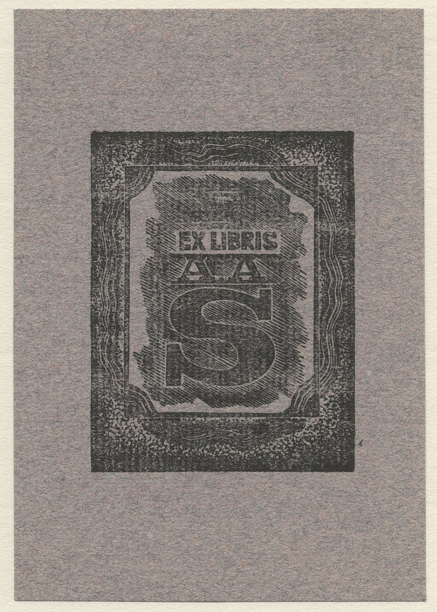 Náhledový obrázek Ex libris A. A. S. - 1