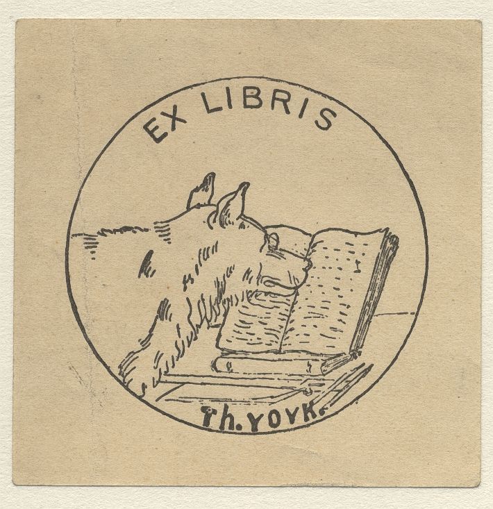 Náhledový obrázek Ex libris Th[eodor] Vovk - 1