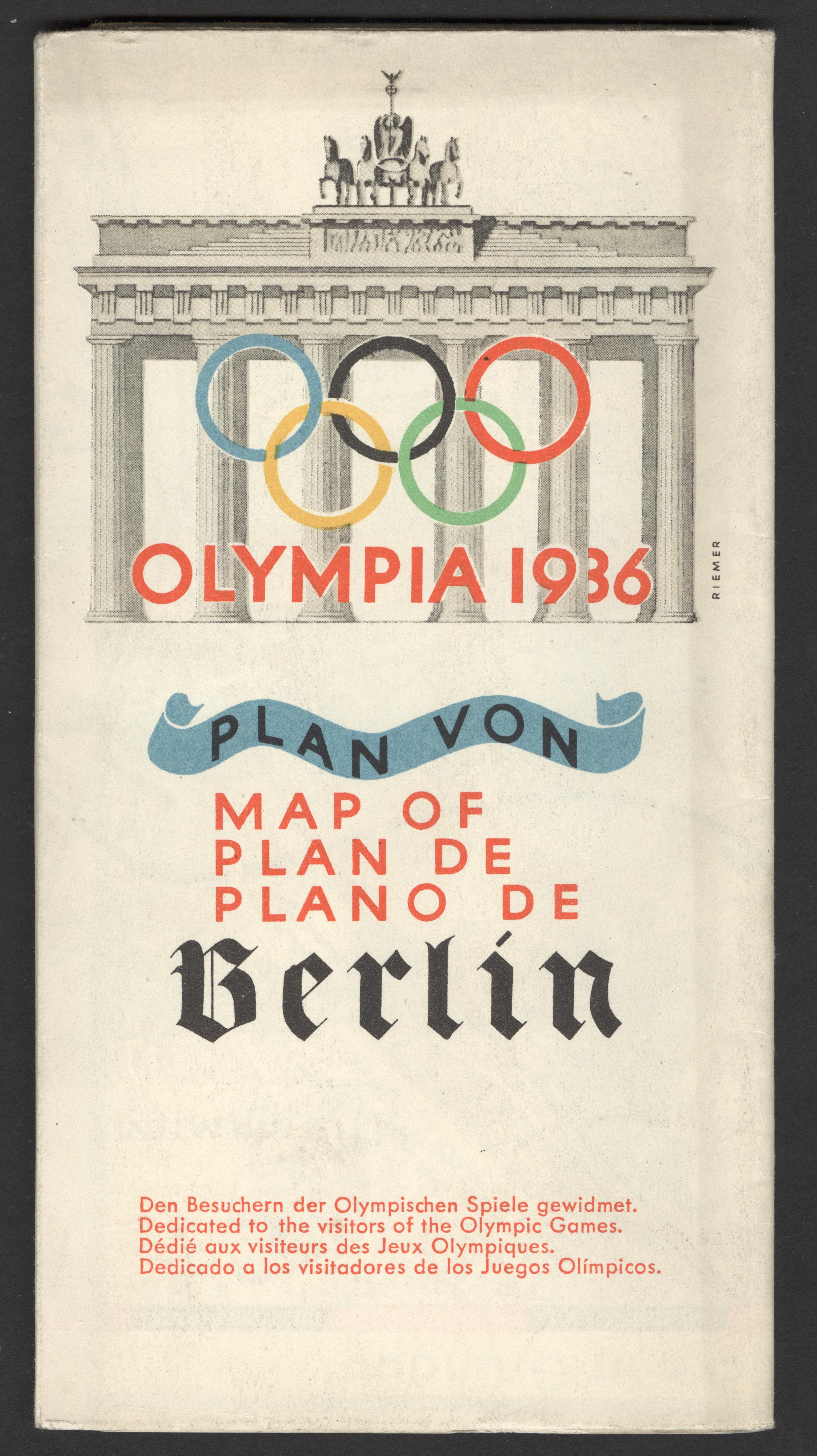 Náhledový obrázek Mapa Berlína a olympijských sportovišť - 3
