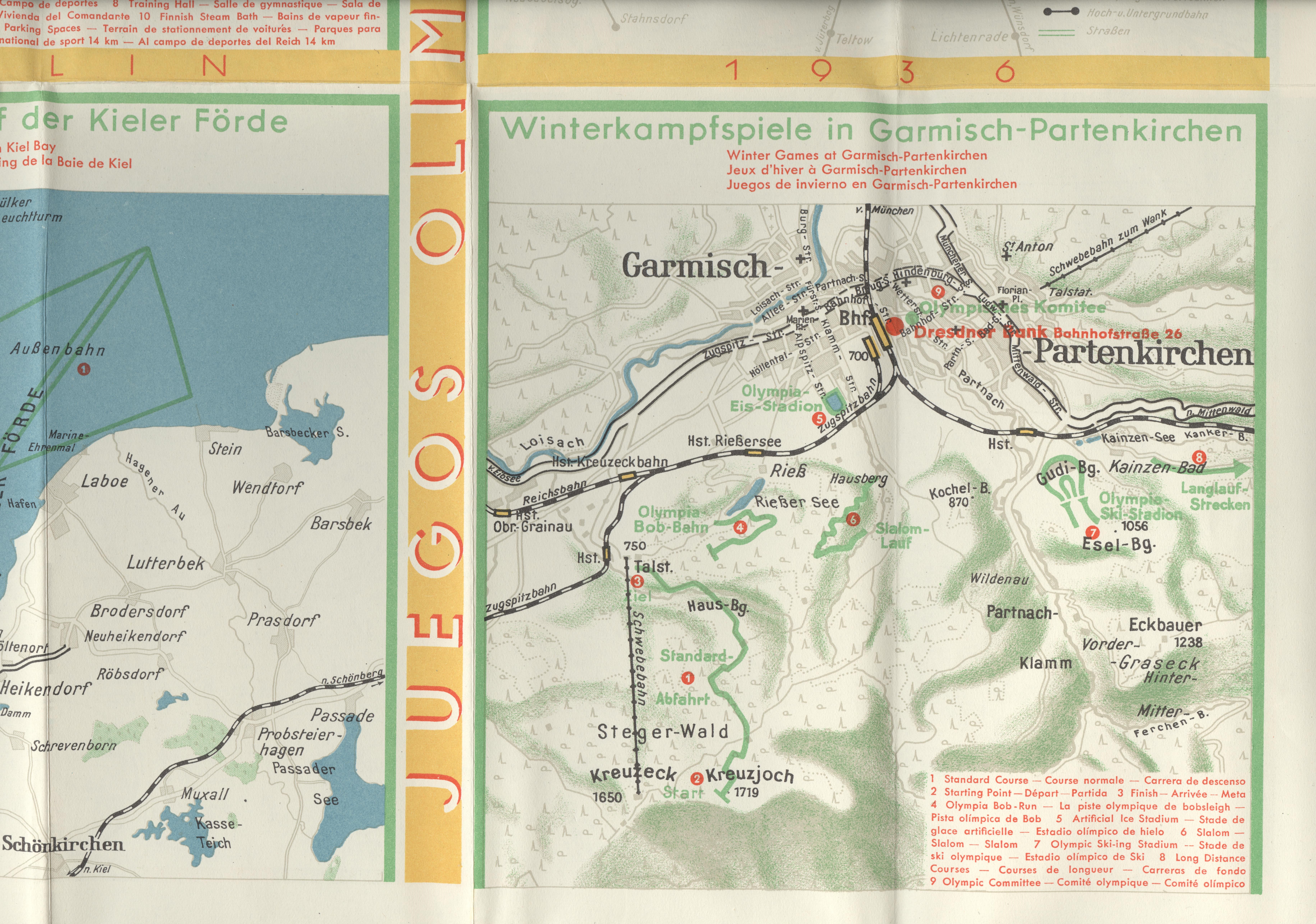 Náhledový obrázek Mapa Berlína a olympijských sportovišť - 5