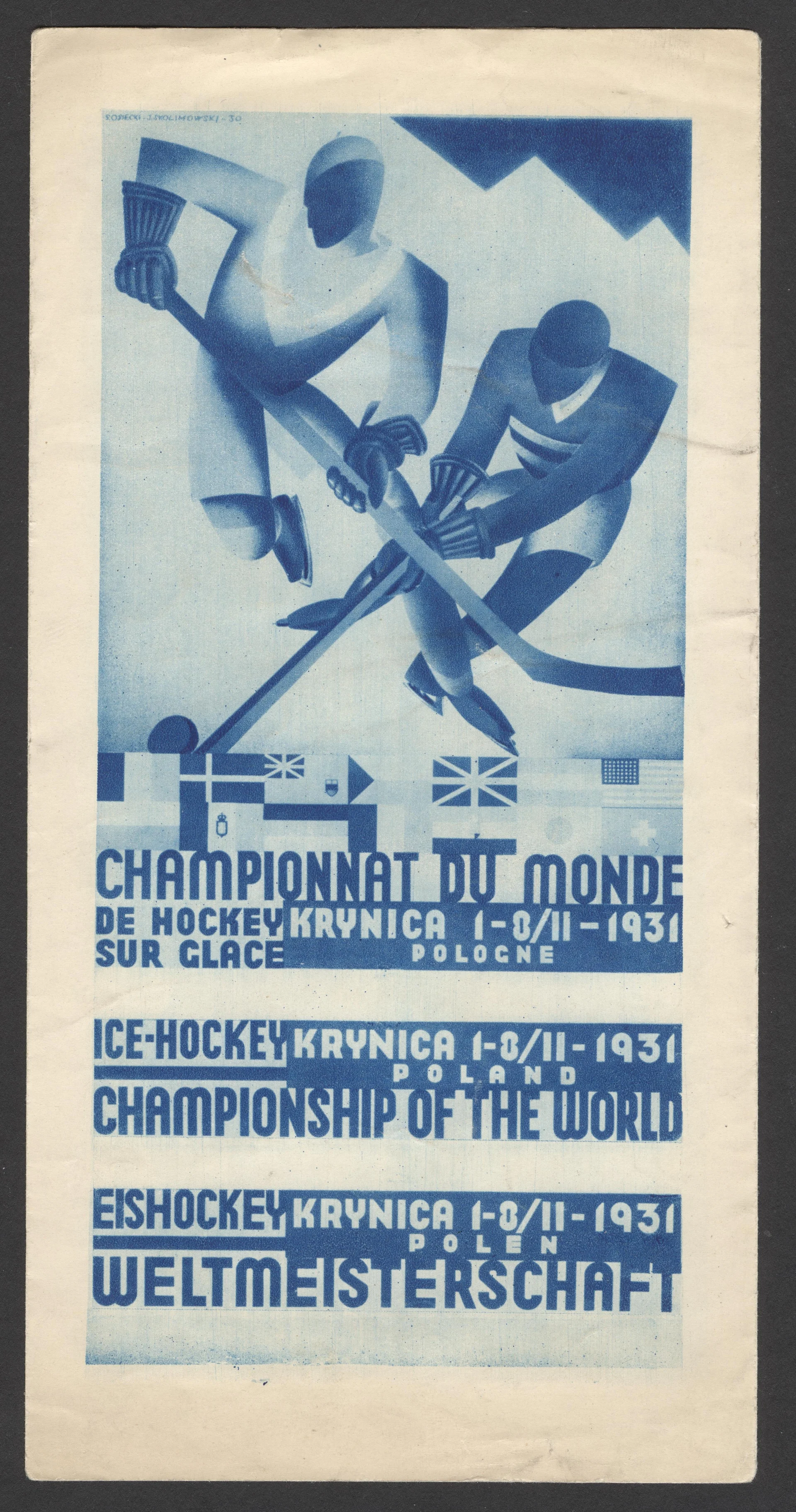 Náhledový obrázek předmětu Mistrovství světa v ledním hockeyi. Krynica 1931