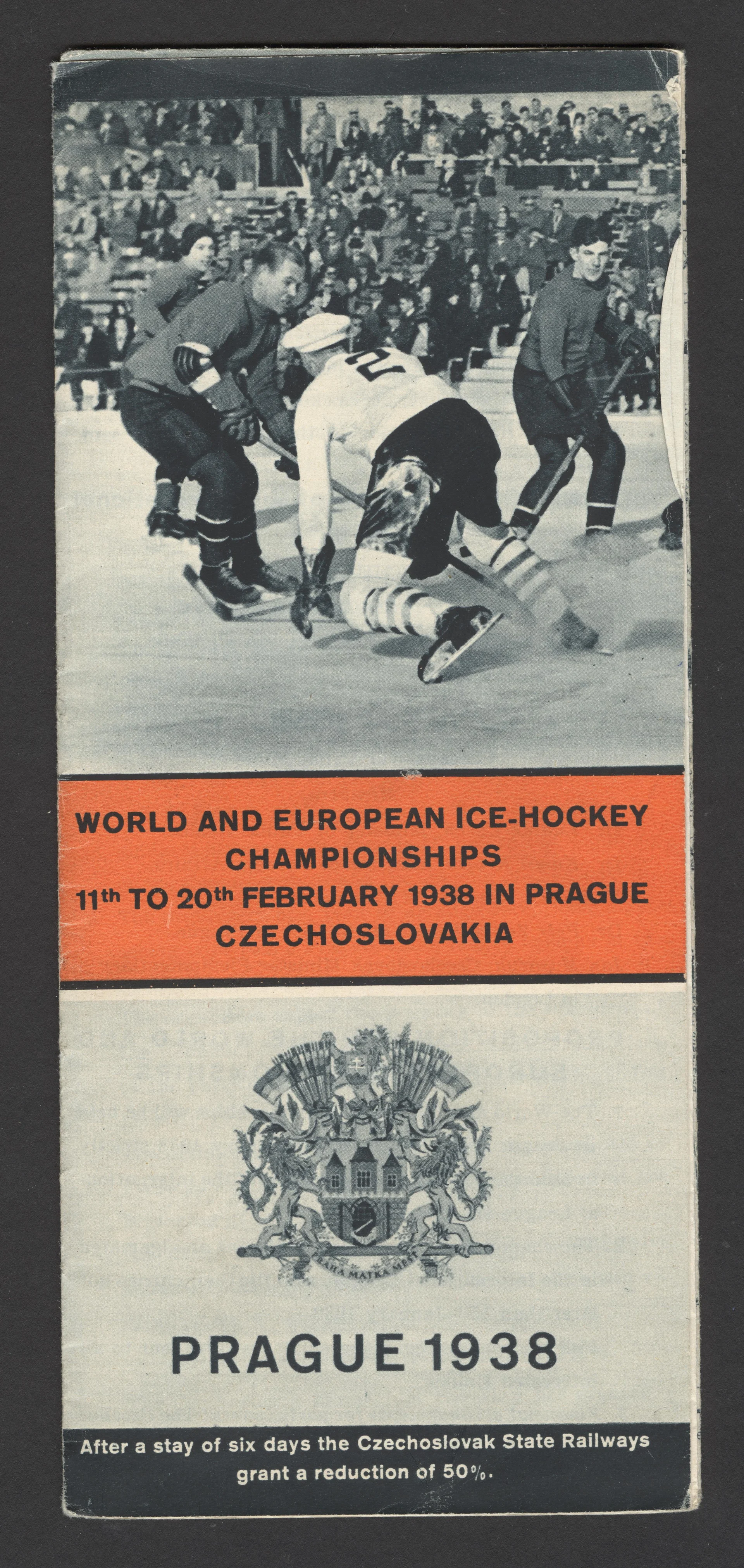 Náhledový obrázek předmětu Mistrovství světa v ledním hockeyi. Praha 1938