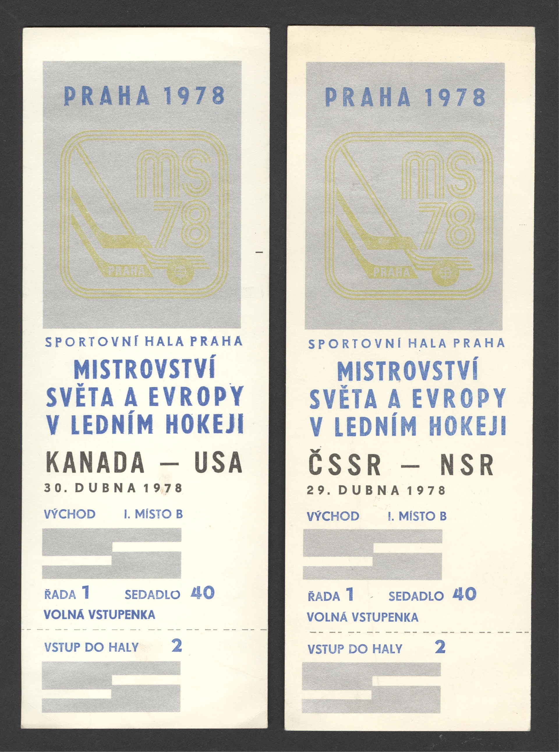 Náhledový obrázek předmětu Mistrovství světa v ledním hokeji. Praha 1978