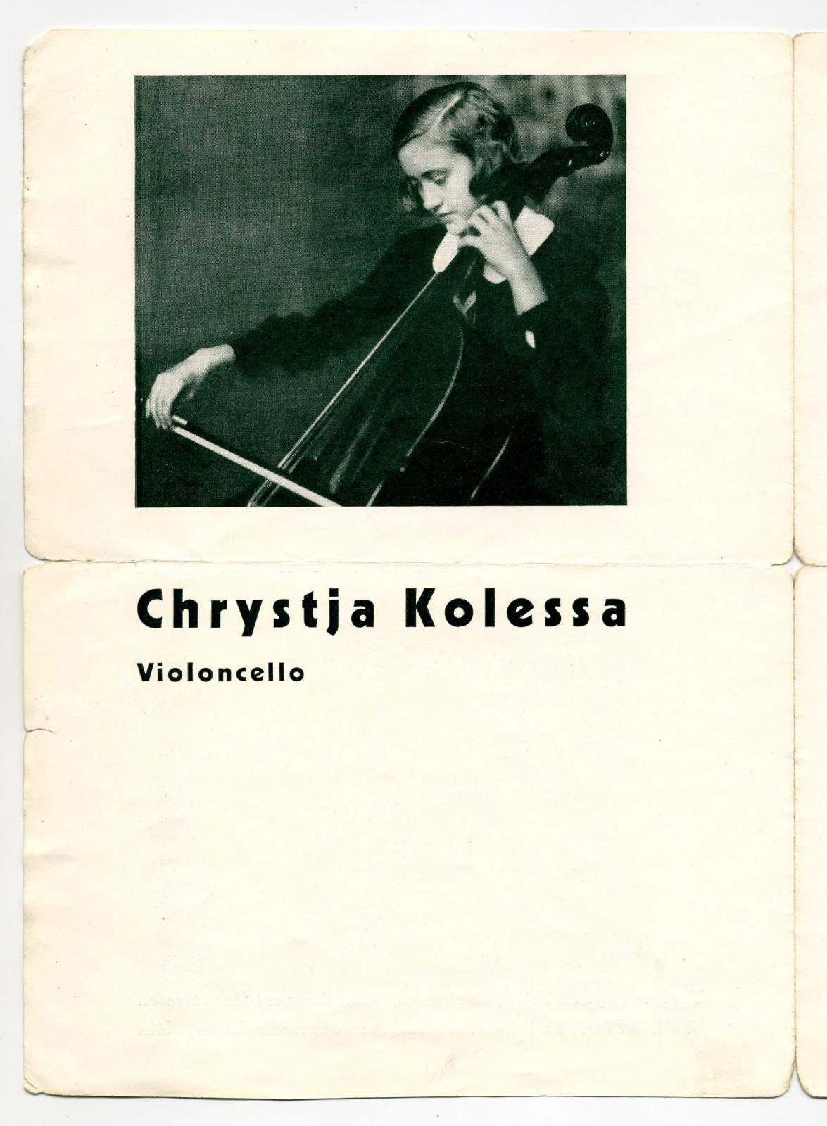 Náhledový obrázek Chrystja Kolessa: Violoncello - 2