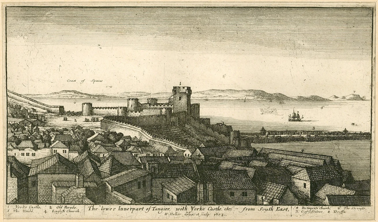 Náhledový obrázek předmětu Vnitřní část Tangeru s York Castle od jihovýchodu
