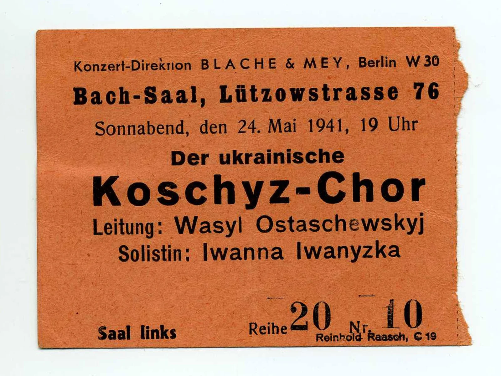 Náhledový obrázek předmětu Koncert Ukrajinského sboru O. Košyce