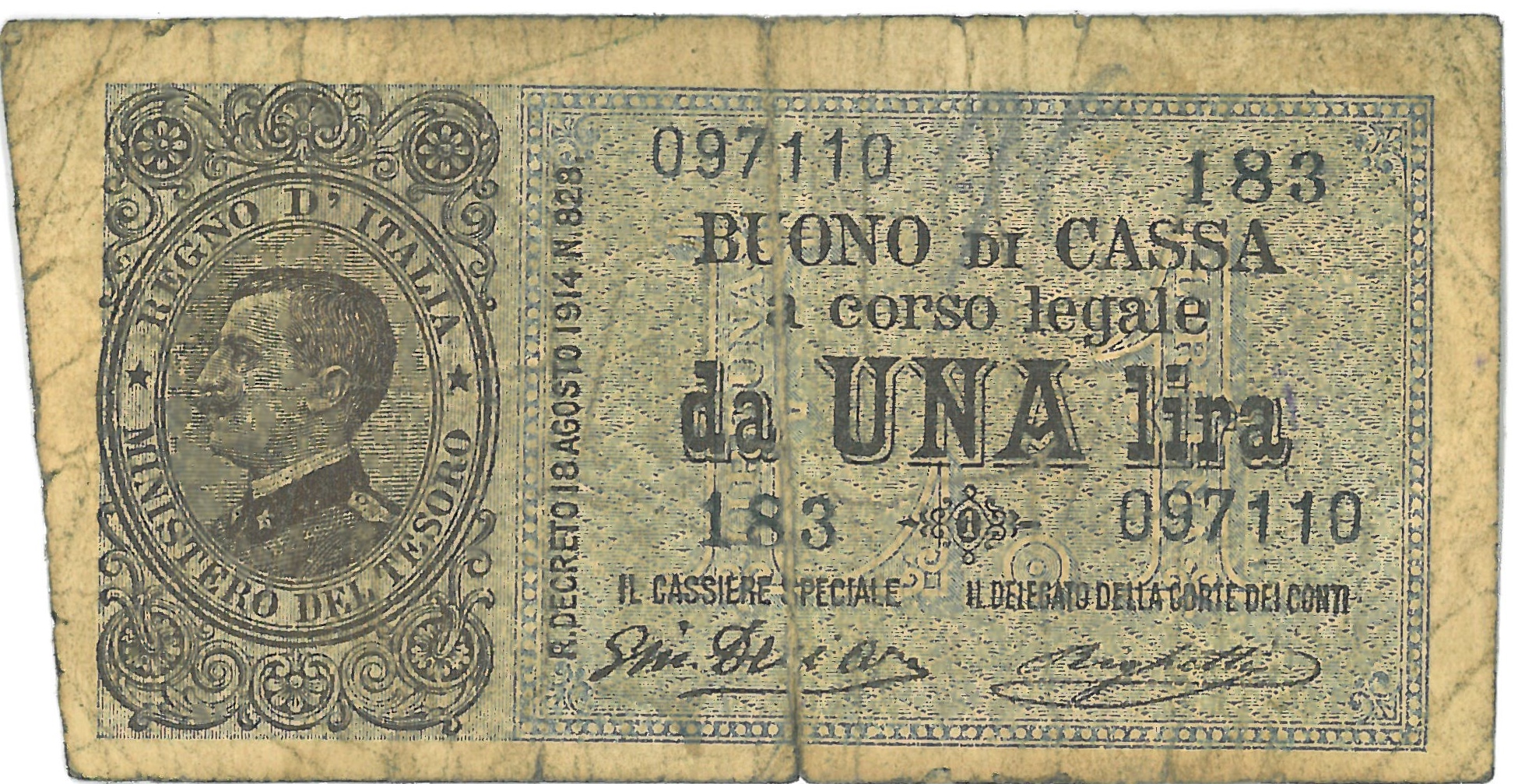 Náhledový obrázek Bankovka italská - 2