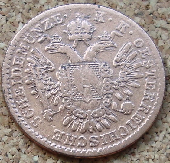 Náhledový obrázek Mince v hodnotě půl krejcaru - 2