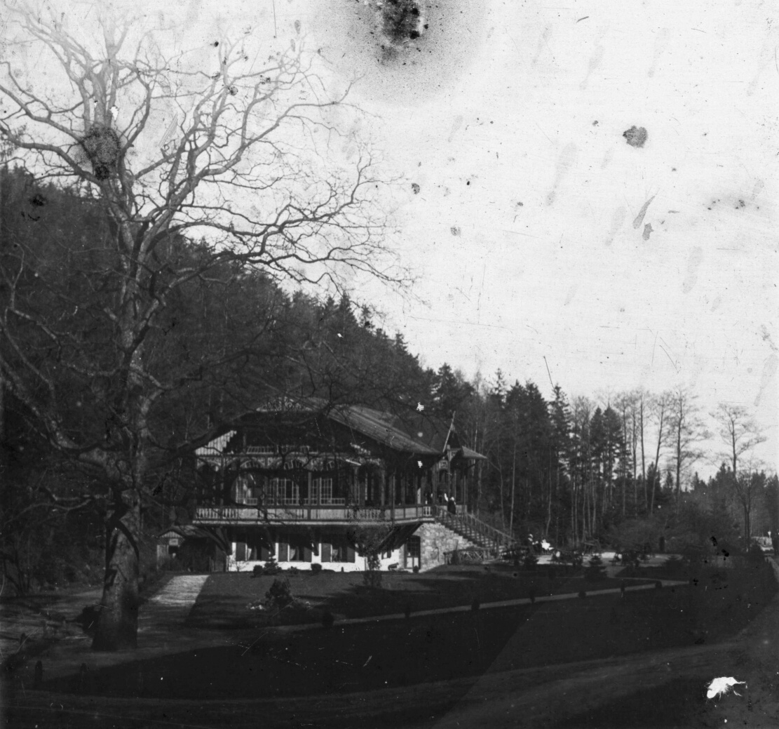 Náhledový obrázek Tančírna v Račím údolí (skleněný stereodiapozitiv) - 2