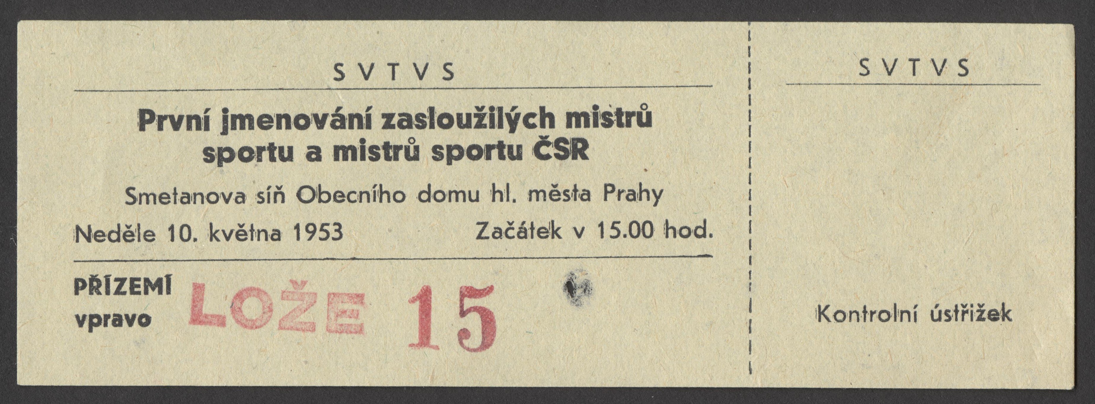 Náhledový obrázek První slavnostní jmenování mistrů sportu ČSR - 3