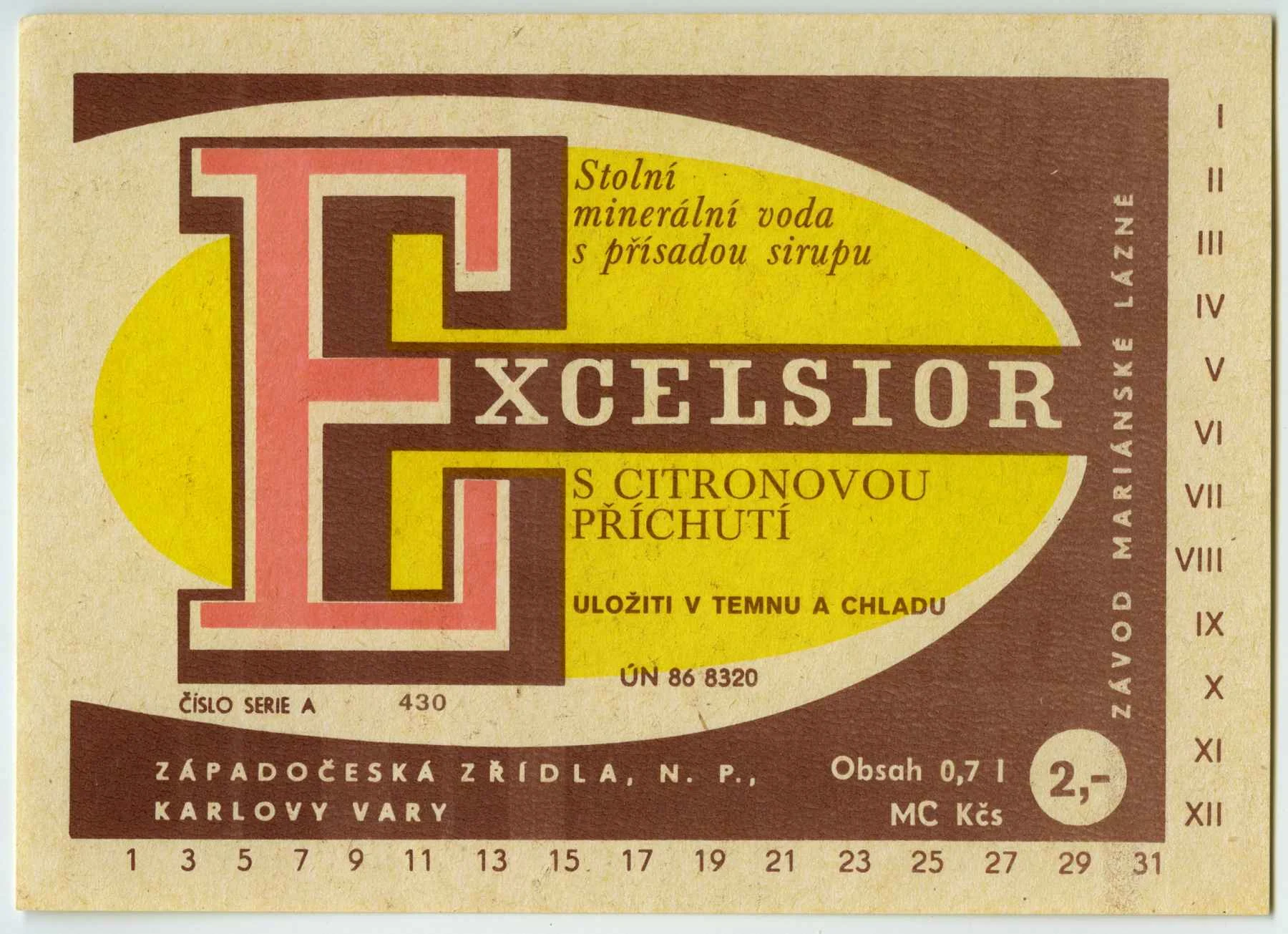 Náhledový obrázek předmětu Etiketa Excelsior