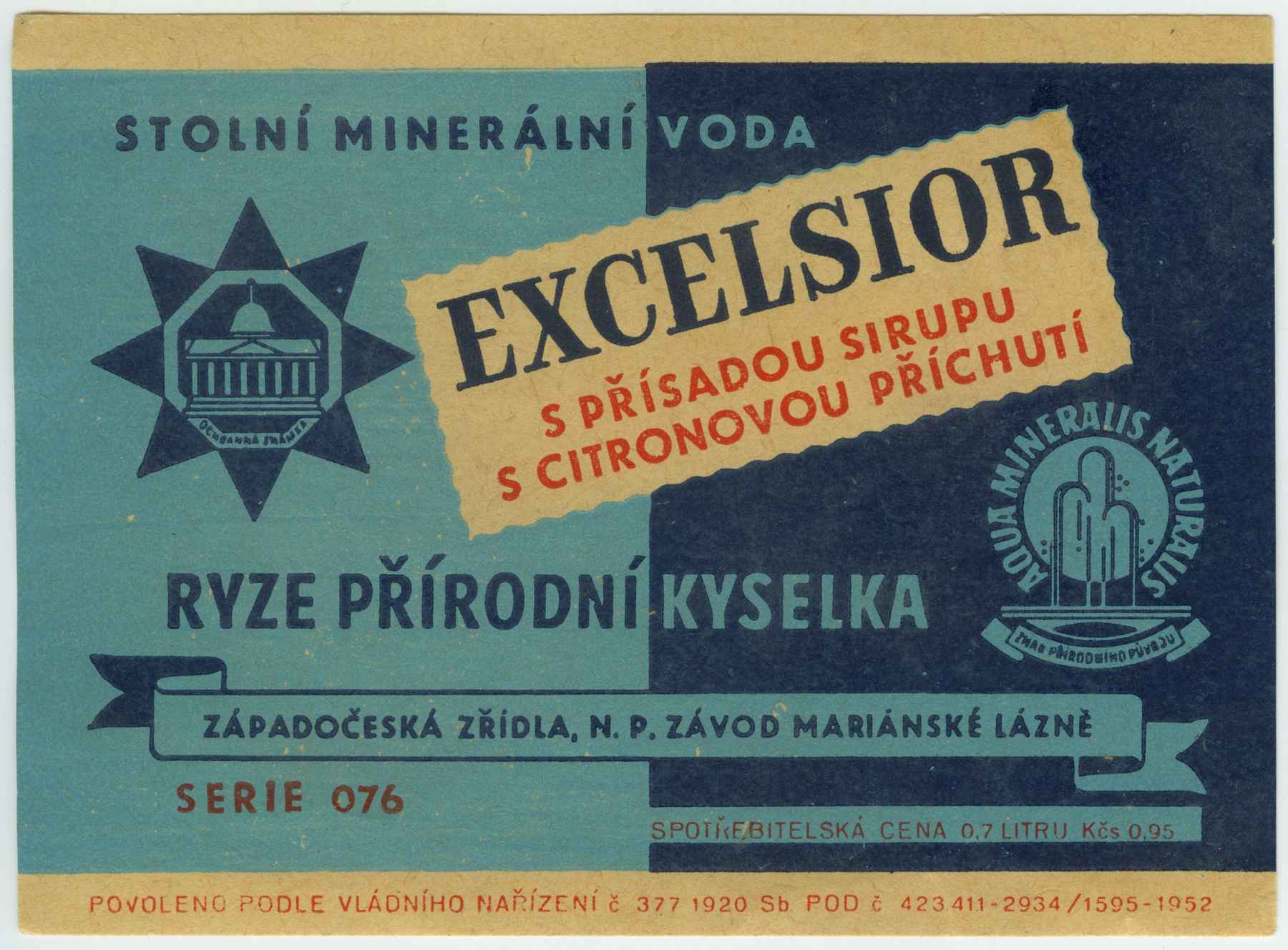 Náhledový obrázek Etiketa Excelsior - 1