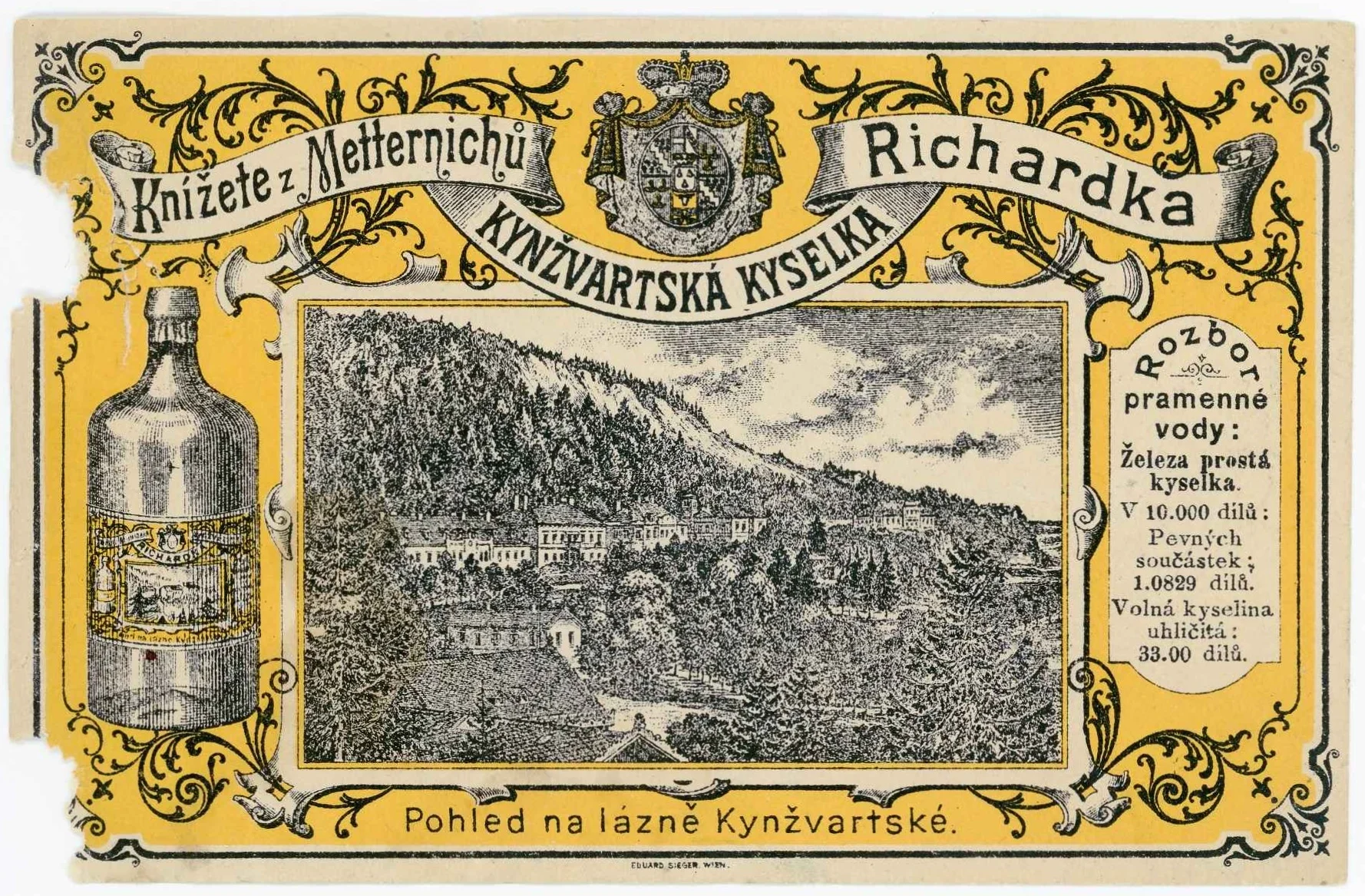 Náhledový obrázek předmětu Etiketa Kynžvartská kyselka