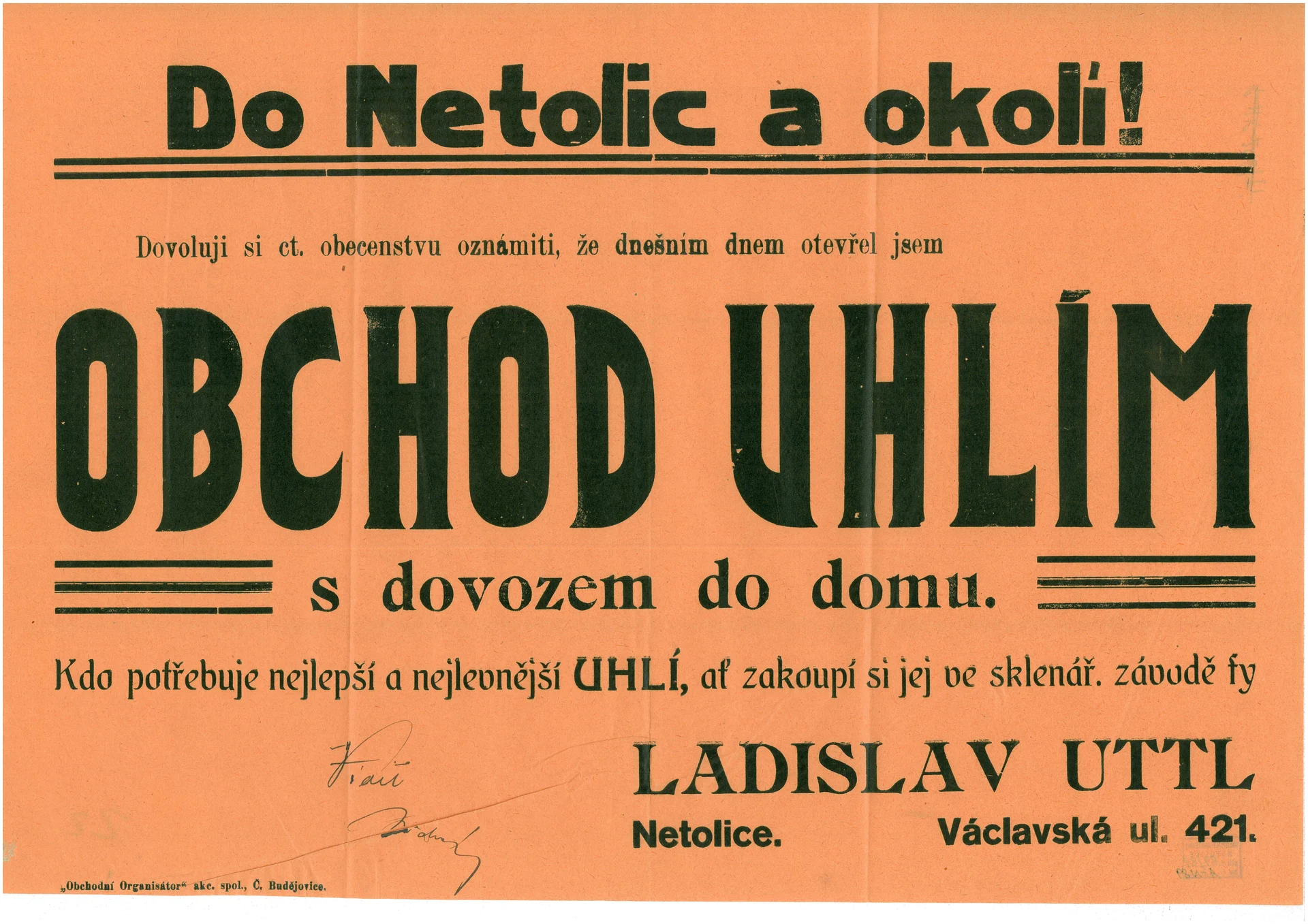Náhledový obrázek předmětu Leták - reklama
