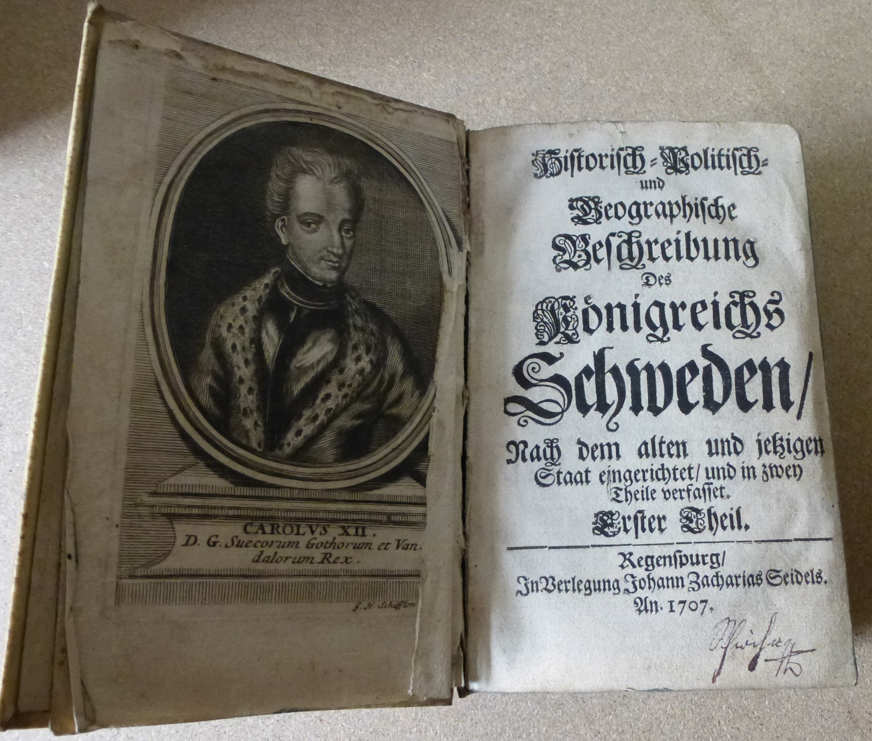 Náhledový obrázek Historisch politisch und geographische beschreibung des königreichs Schweden - 2