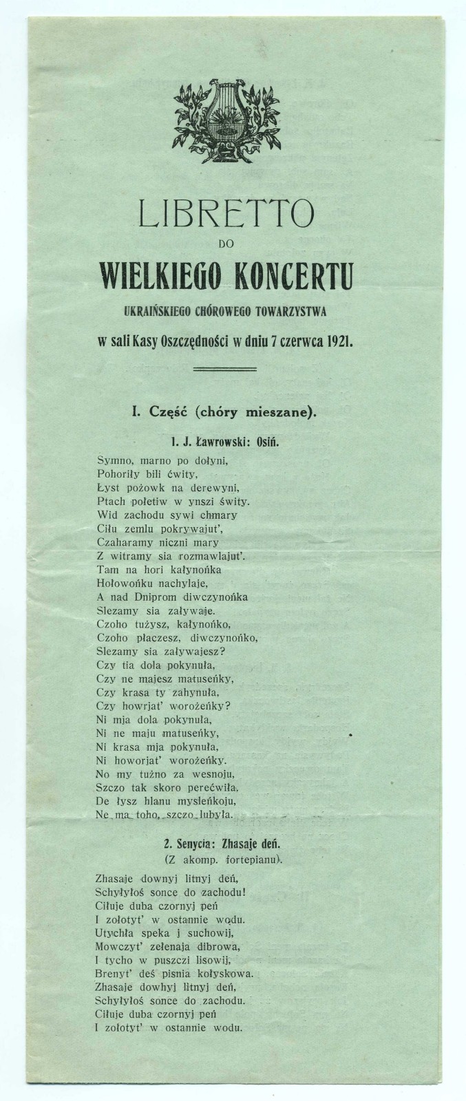 Náhledový obrázek Velký koncert Ukrajinského sborového spolku - 1