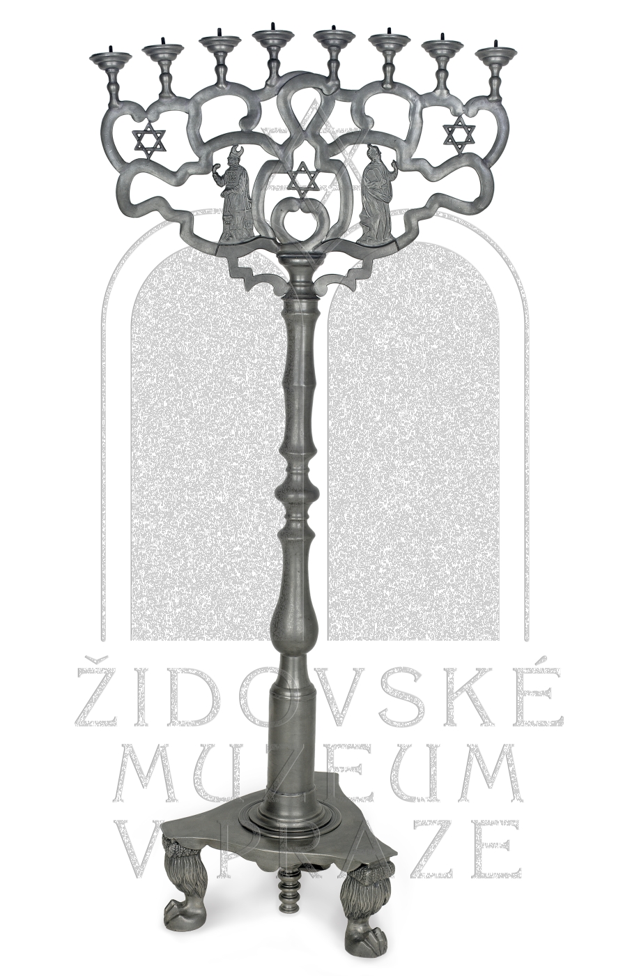 Náhledový obrázek Synagogální chanukový svícen - 1