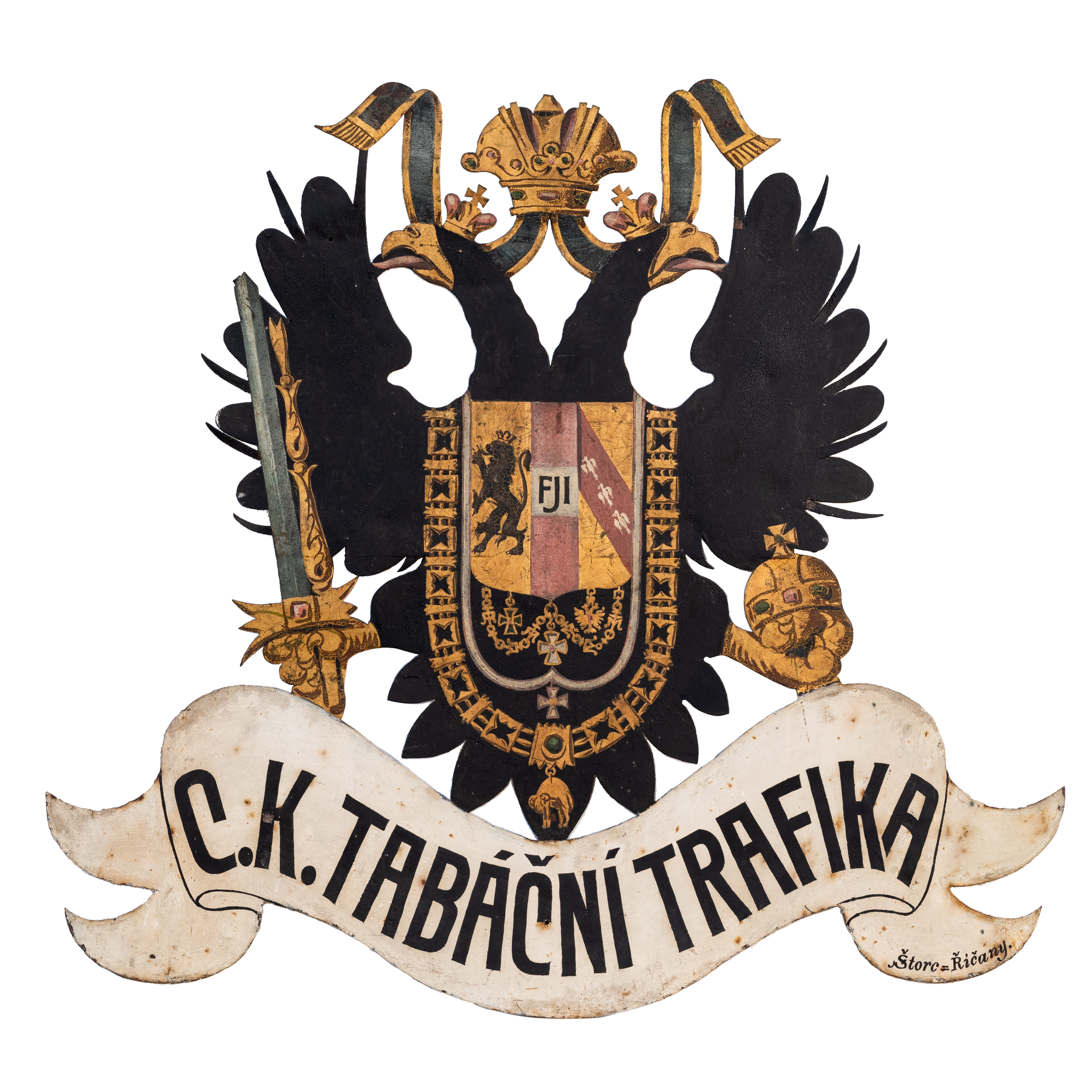 Náhledový obrázek Vývěsní štít – orlíček – CK tabáční trafika - 1