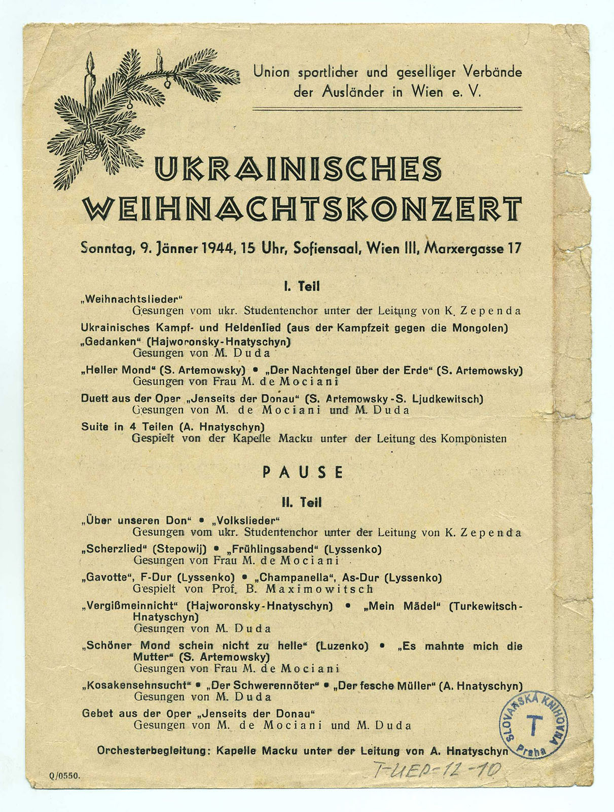 Náhledový obrázek Ukrajinský vánoční koncert - 2