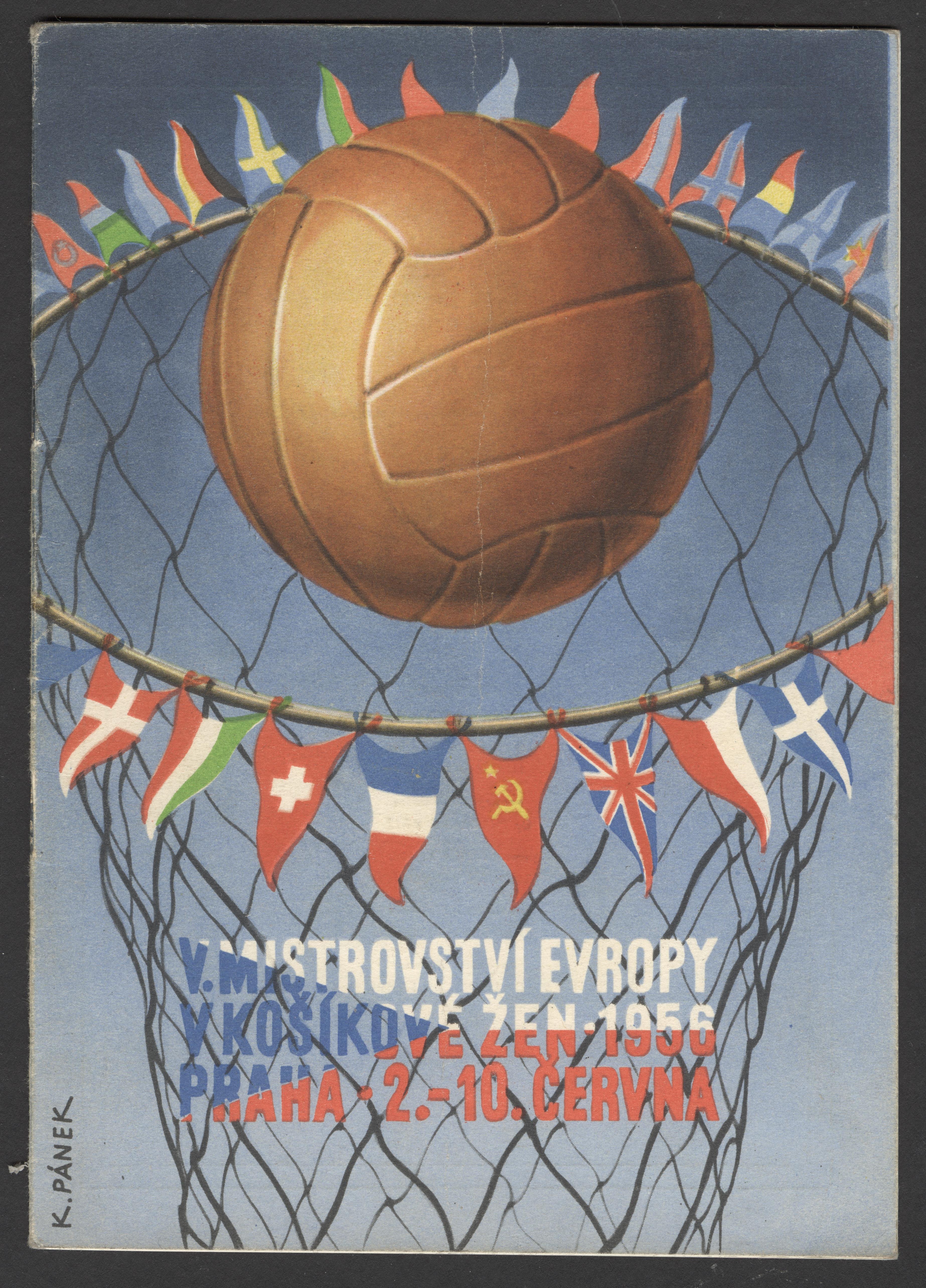 Náhledový obrázek Mistrovství Evropy v košíkové žen. Praha 1956 - 3