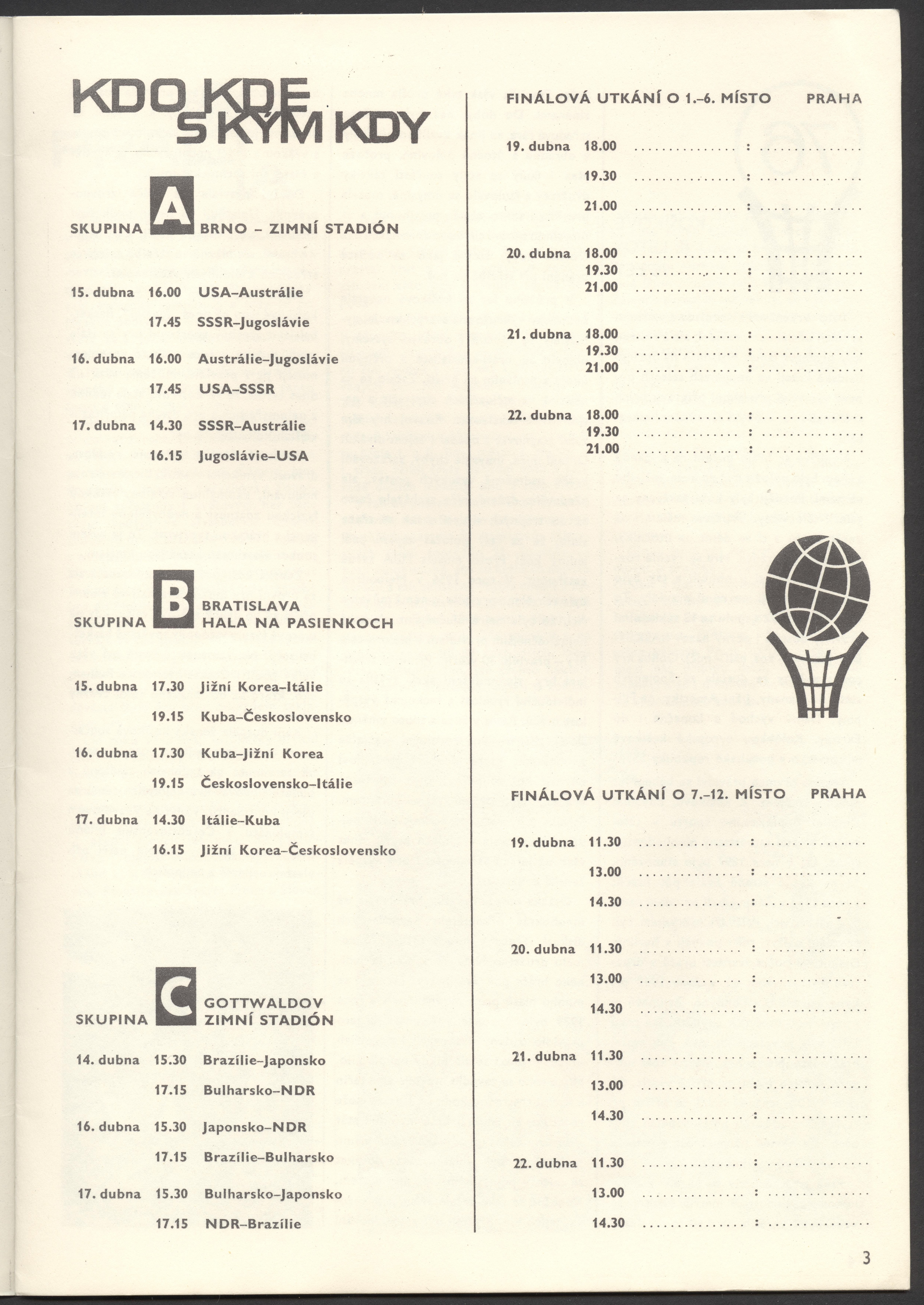 Náhledový obrázek Mistrovství světa v košíkové žen. Československo 1967 - 3