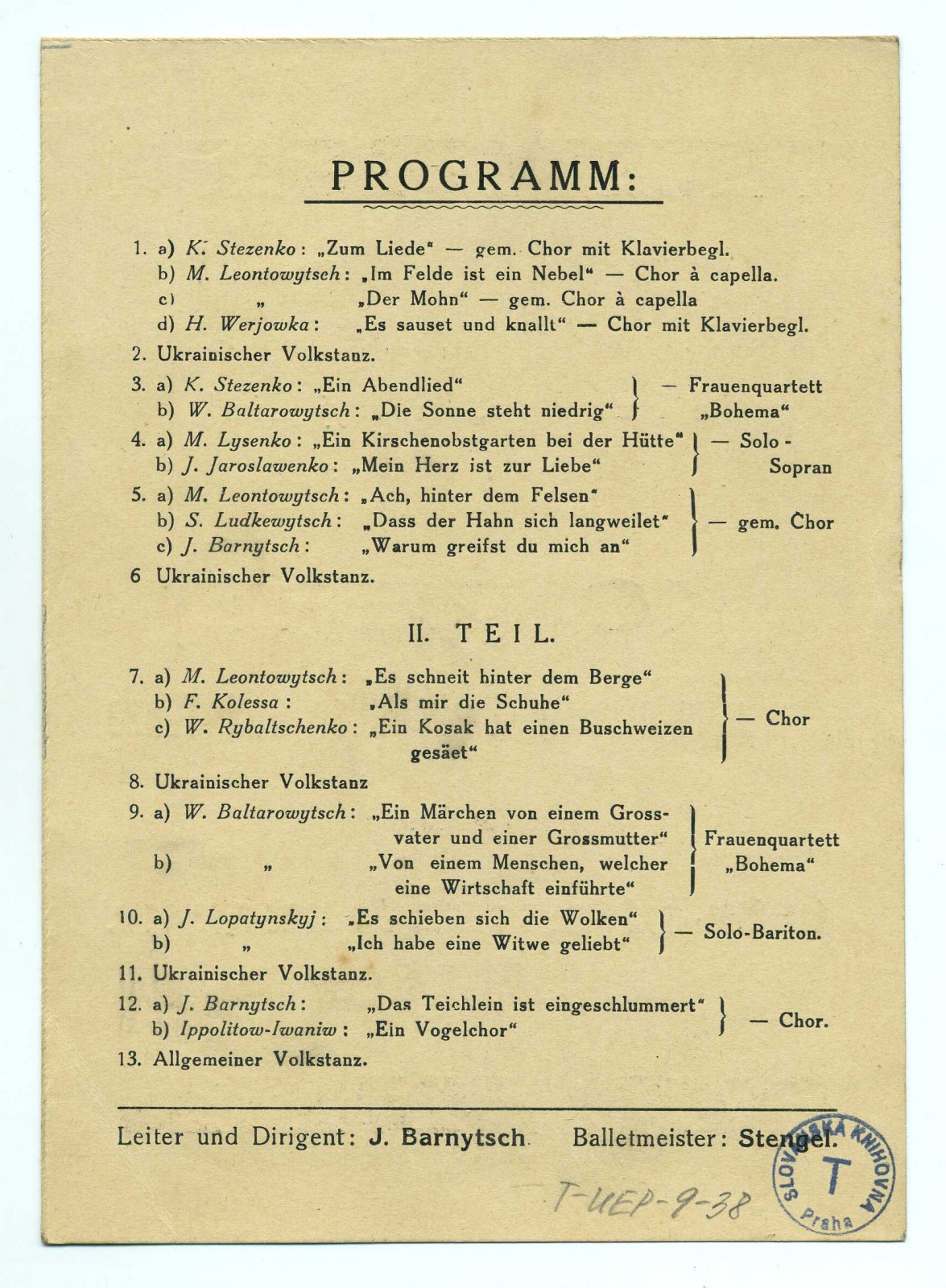 Náhledový obrázek Koncert ukrajinských lidových písní a tanců - 2