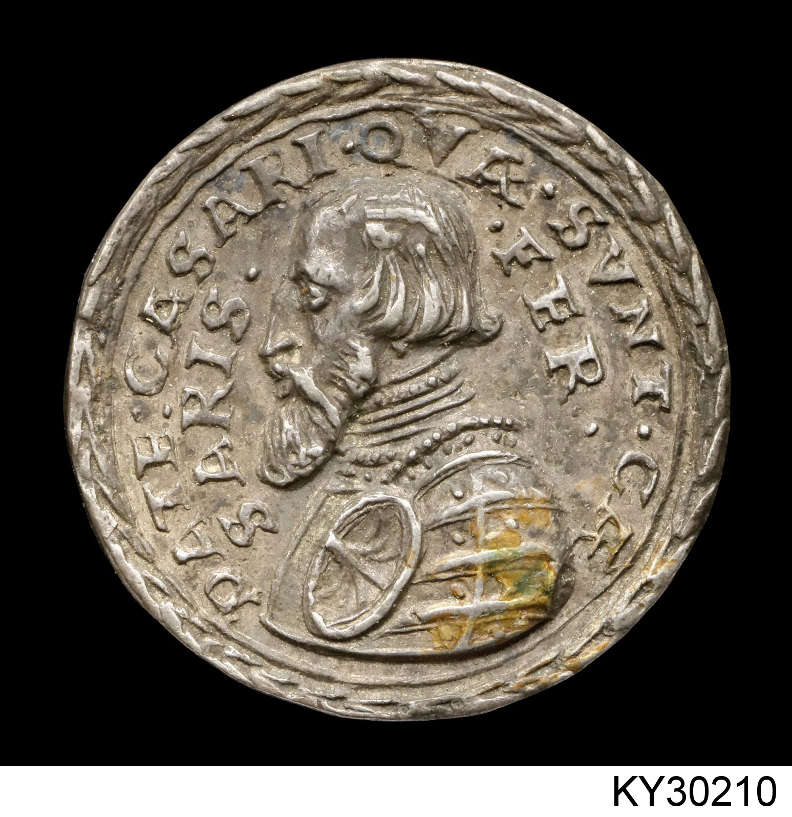 Náhledový obrázek předmětu Medaile portrétní, Poprsí Ferdinanda I. / Kalich, z něhož stoupají plameny
