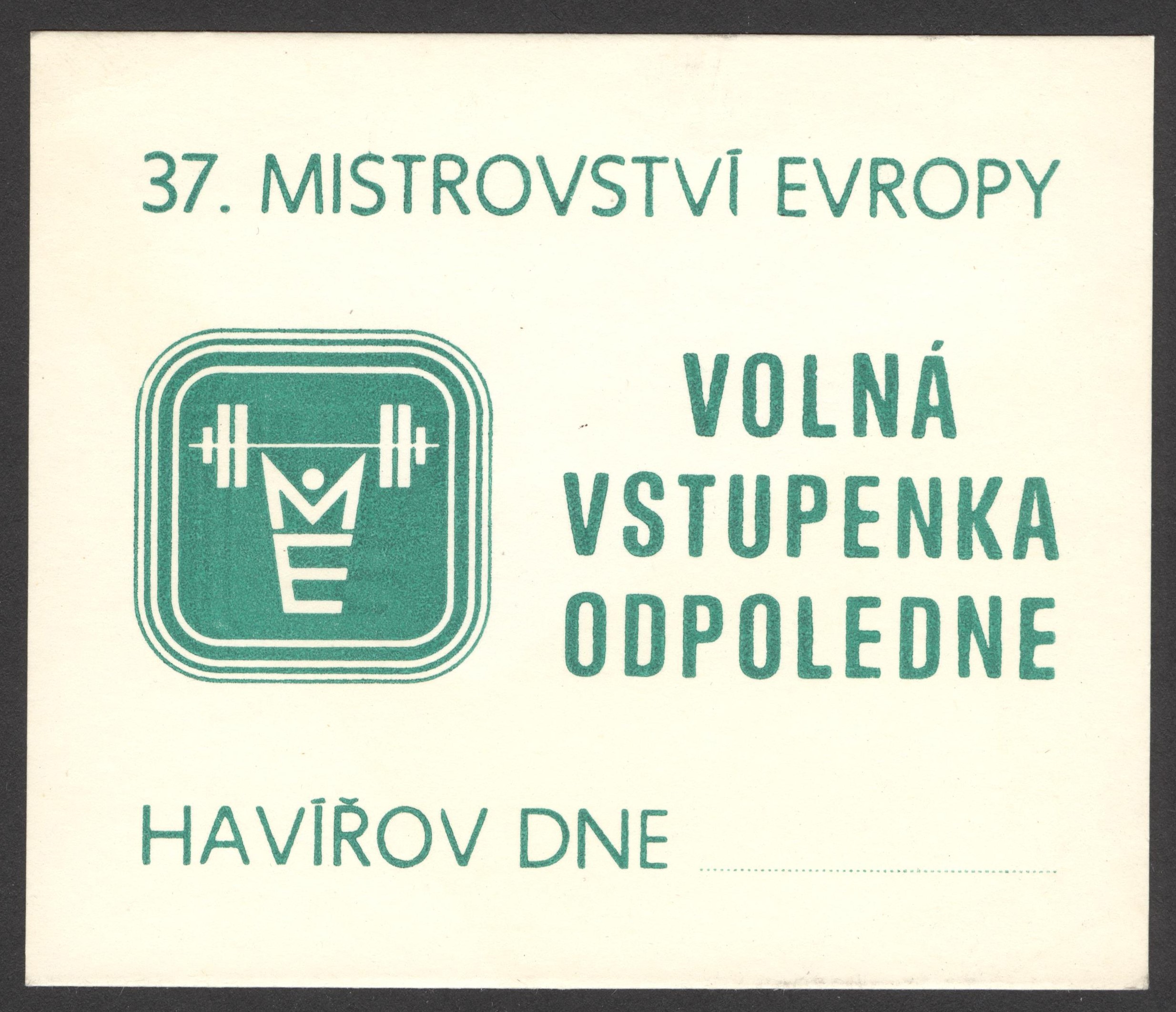 Náhledový obrázek Mistrovství Evropy ve vzpírání. Havířov 1978 - 1