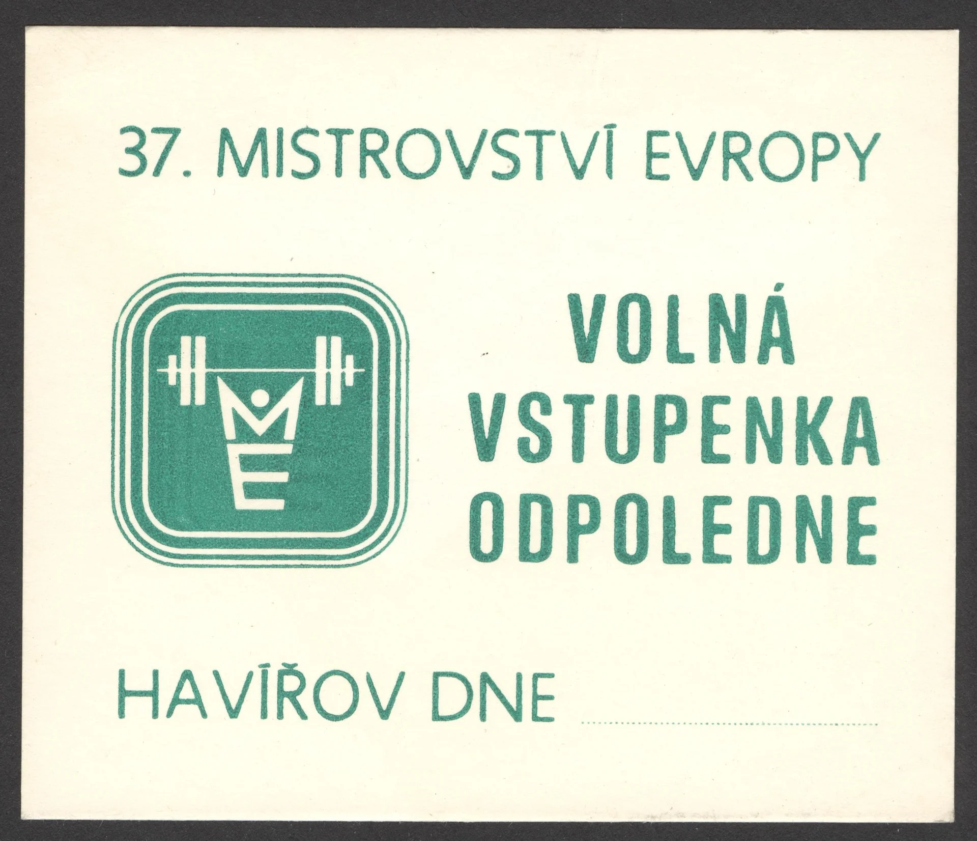 Náhledový obrázek předmětu Mistrovství Evropy ve vzpírání. Havířov 1978