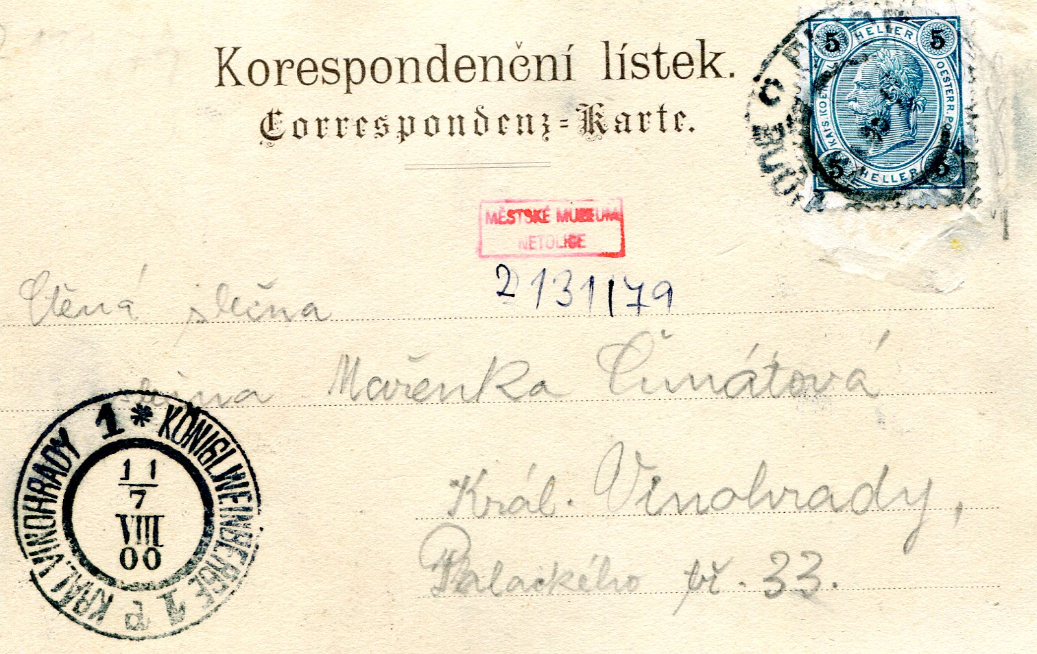Náhledový obrázek Pohlednice "České Budějovice" - 2