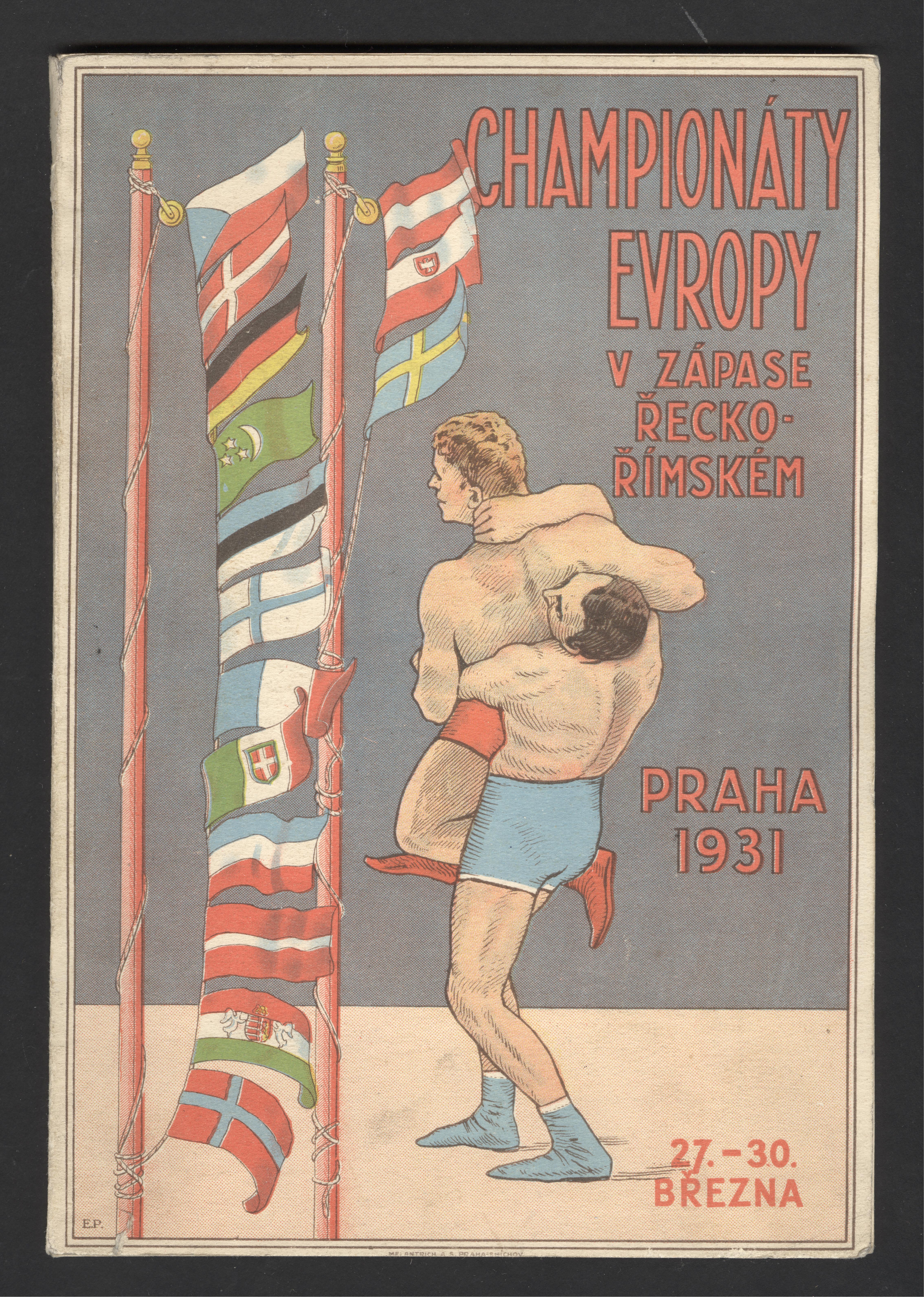 Náhledový obrázek Mistrovství Evropy v zápasu řecko-římském. Praha 1931 - 2