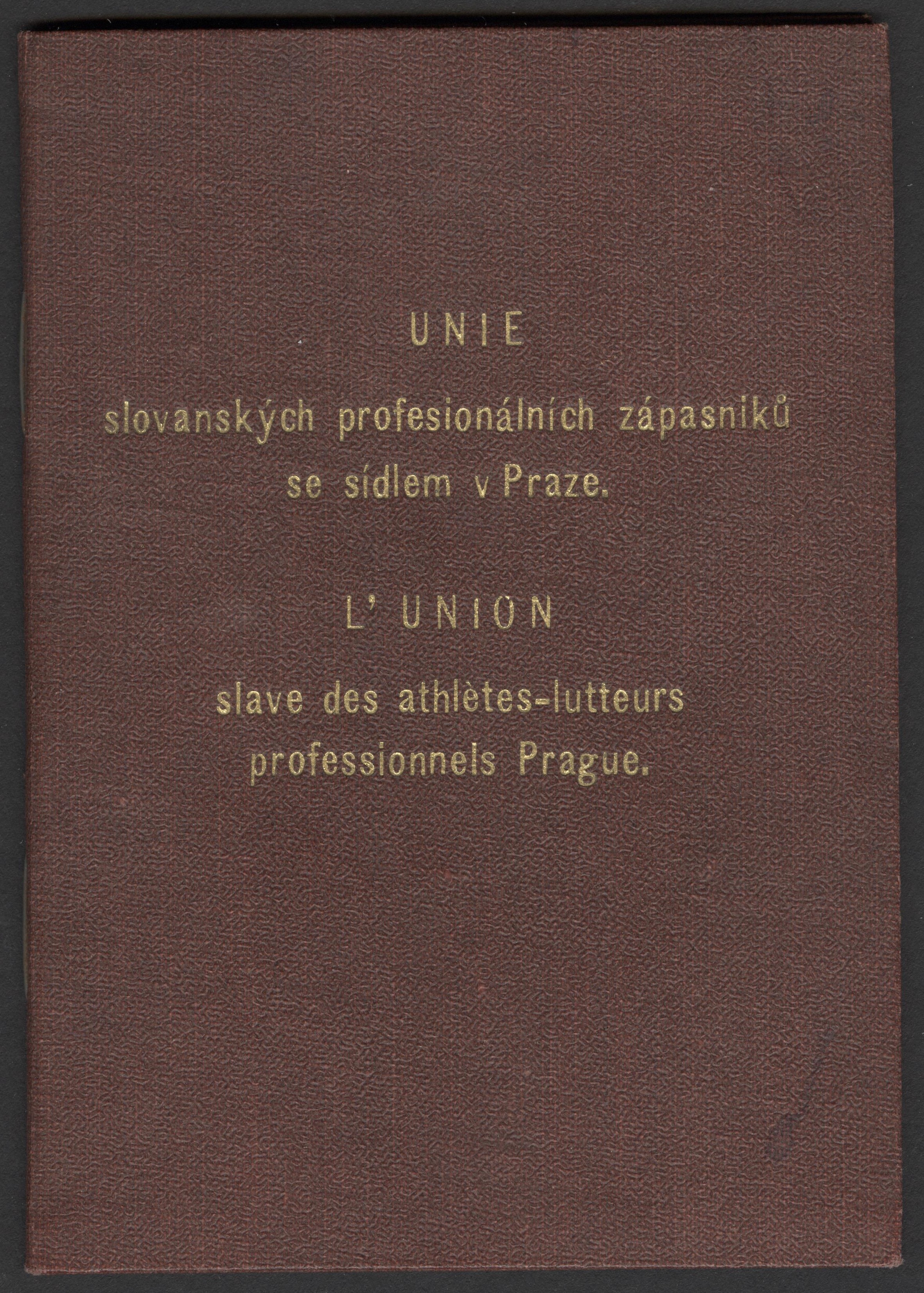 Náhledový obrázek Unie slovanských profesionálních zápasníků se sídlem v Praze - 1
