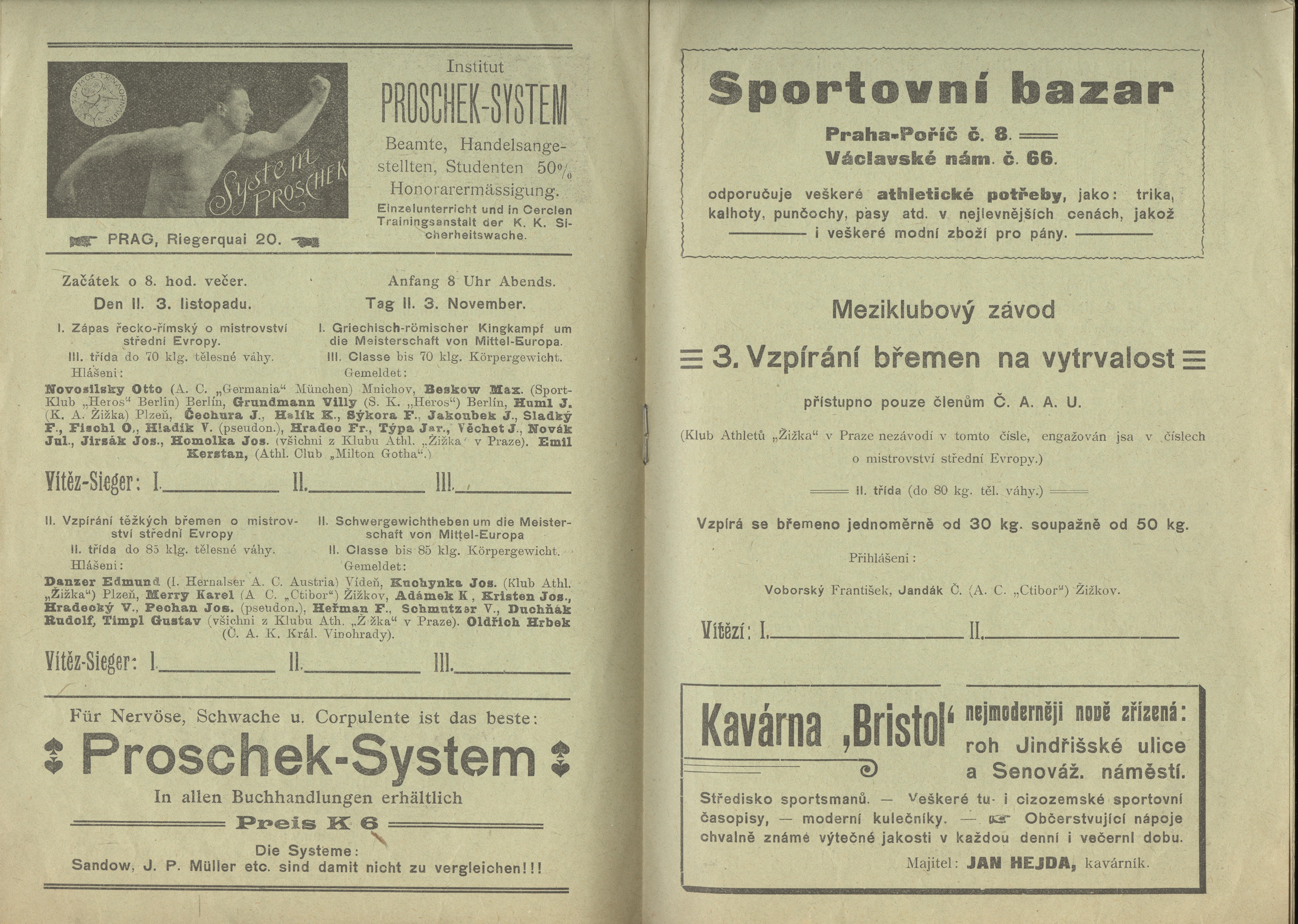 Náhledový obrázek Velké mezinárodní závody athletické o mistrovství střední Evropy 1906 - 2