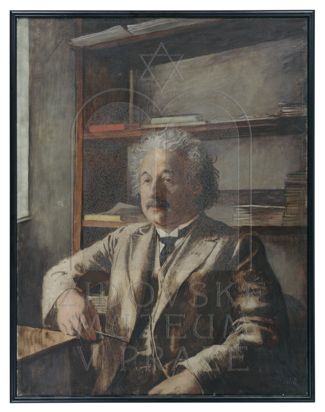 Náhledový obrázek Portrét Alberta Einsteina (1879-1955) - 1