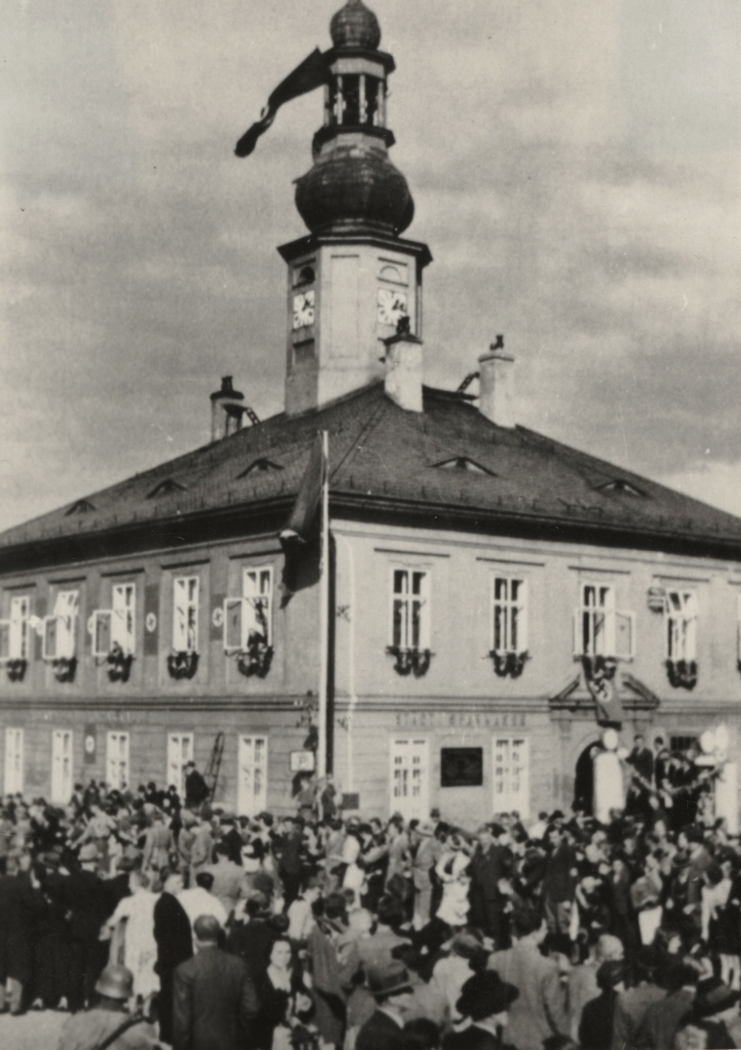 Náhledový obrázek Shromáždění Němců v Jeseníku v říjnu r. 1938 (čb. reprofoto) - 2