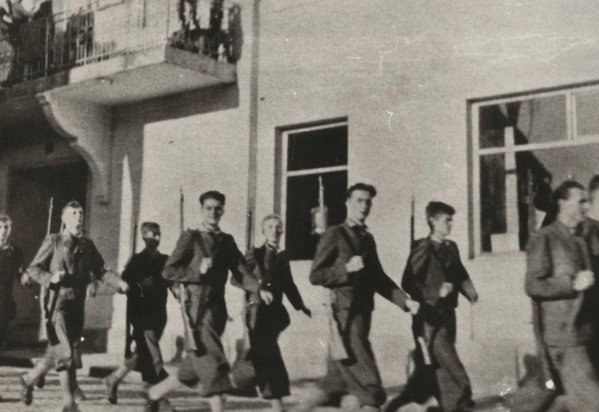 Náhledový obrázek předmětu Pochod Hitlerjugend v říjnu r. 1938 (čb. reprofoto)