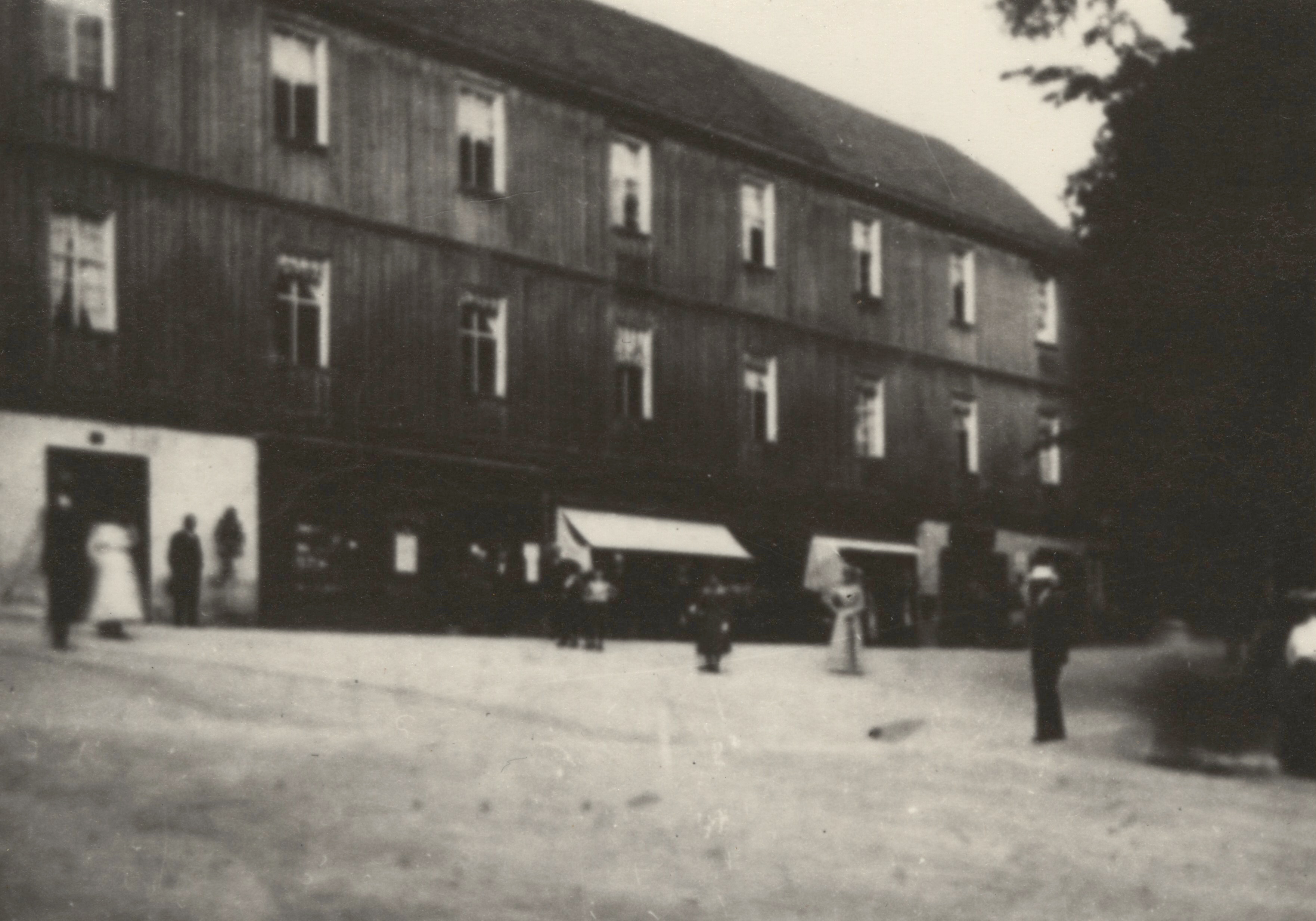 Náhledový obrázek Prkenný dům v Lázních Jeseník v roce 1863 (reprofoto) - 1