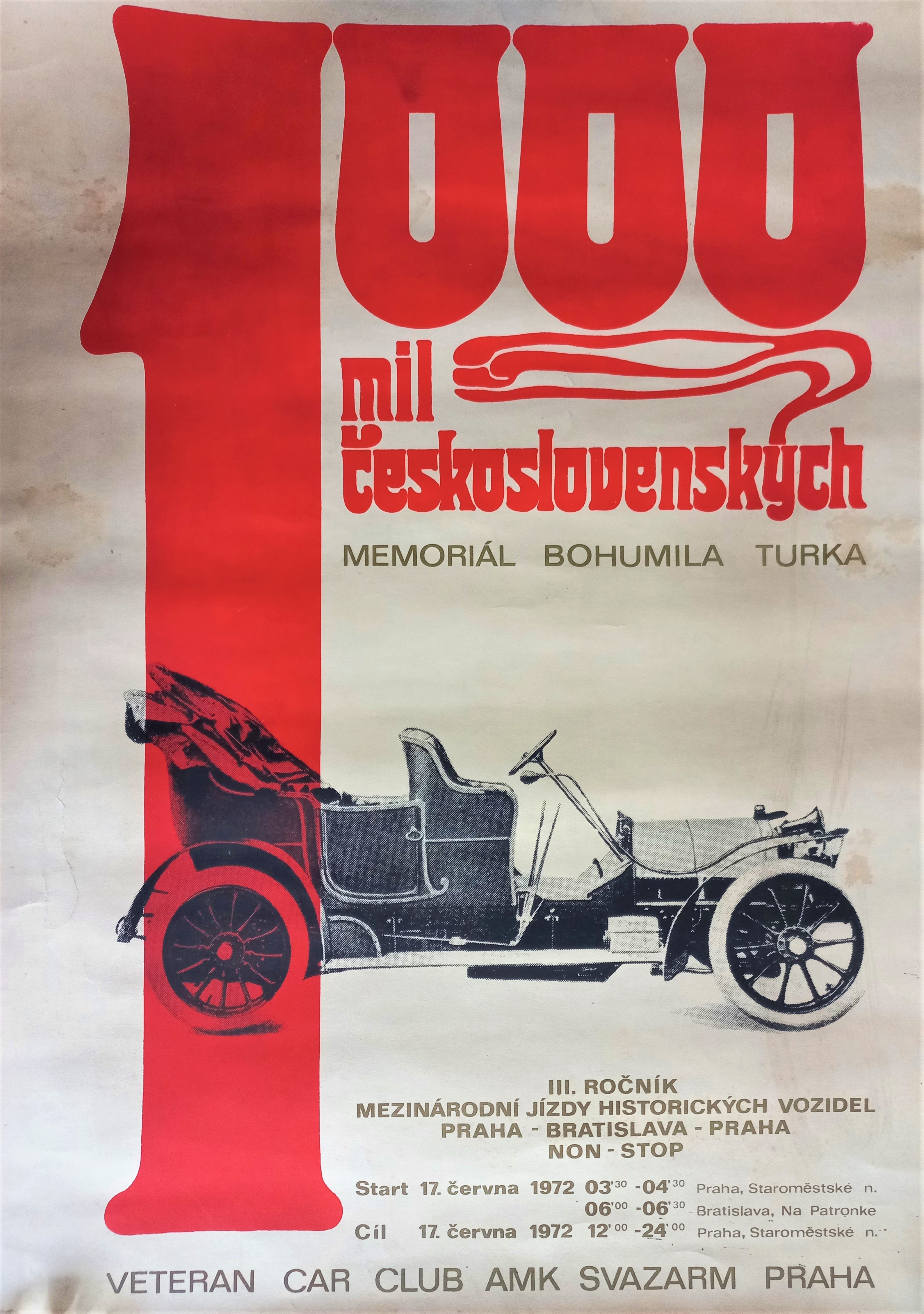 Náhledový obrázek 1000 mil československých 1972 - 1