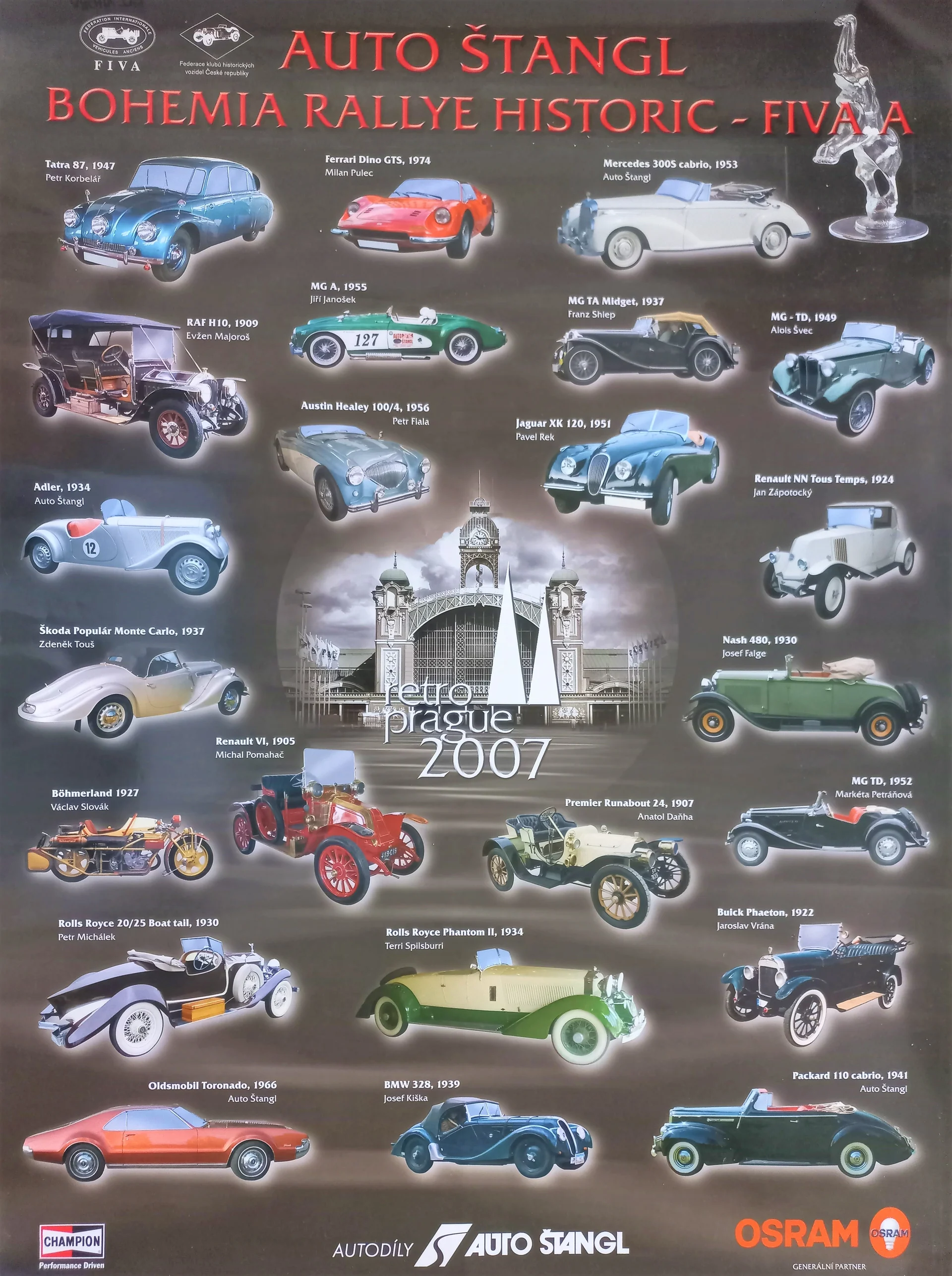 Náhledový obrázek předmětu Bohemia Rallye Historic 2007. FIVA A
