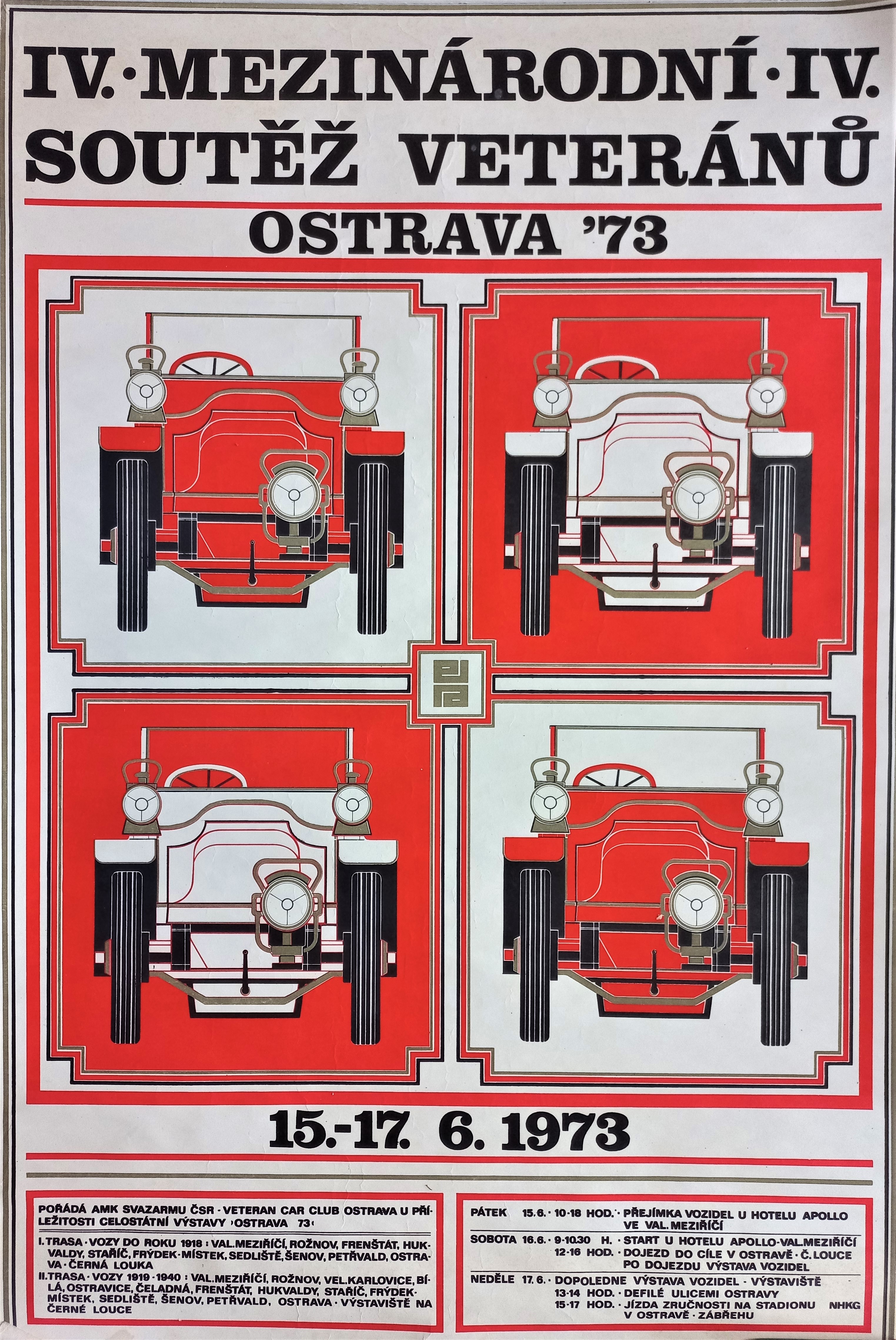 Náhledový obrázek Mezinárodní soutěž veteránů. Ostrava 1973 - 1