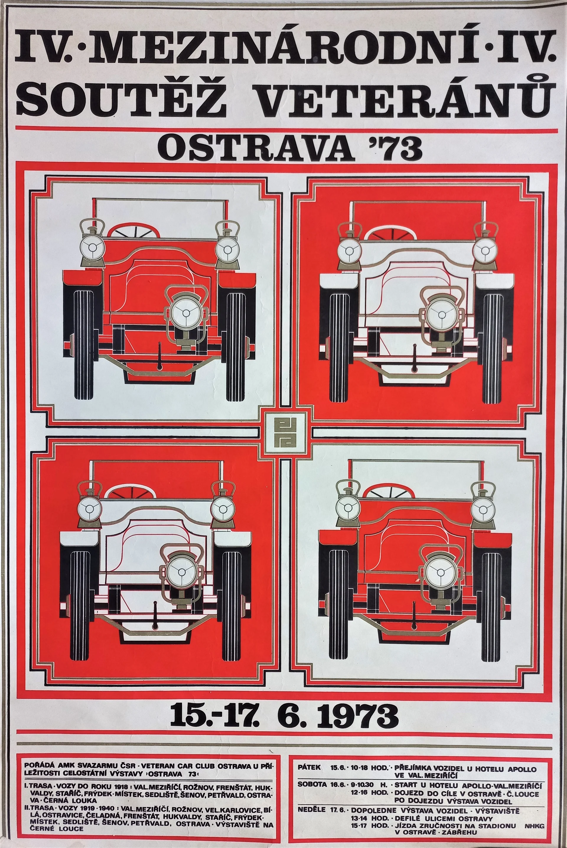 Náhledový obrázek předmětu Mezinárodní soutěž veteránů. Ostrava 1973