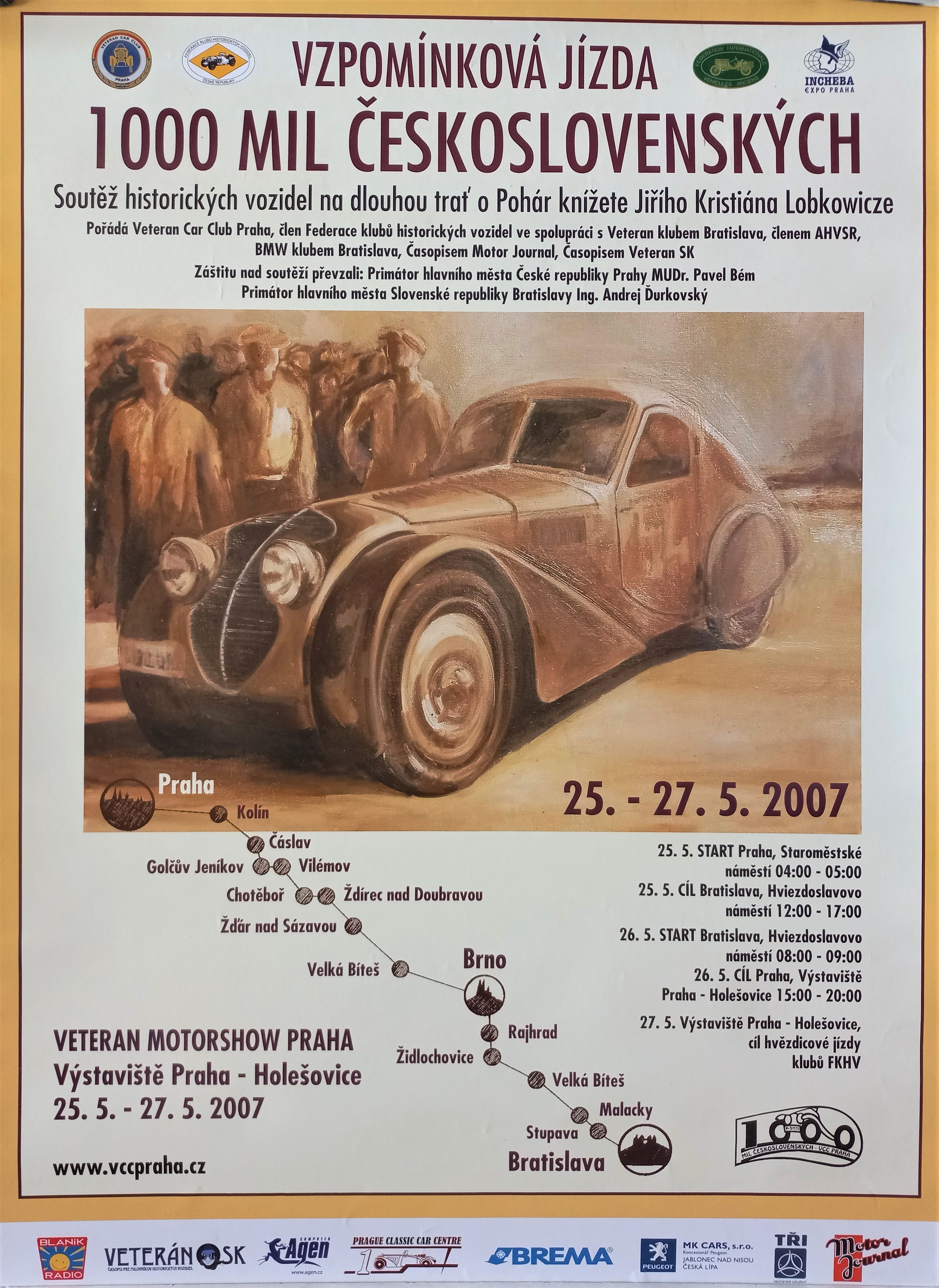 Náhledový obrázek 1000 mil československých 2007 - 1