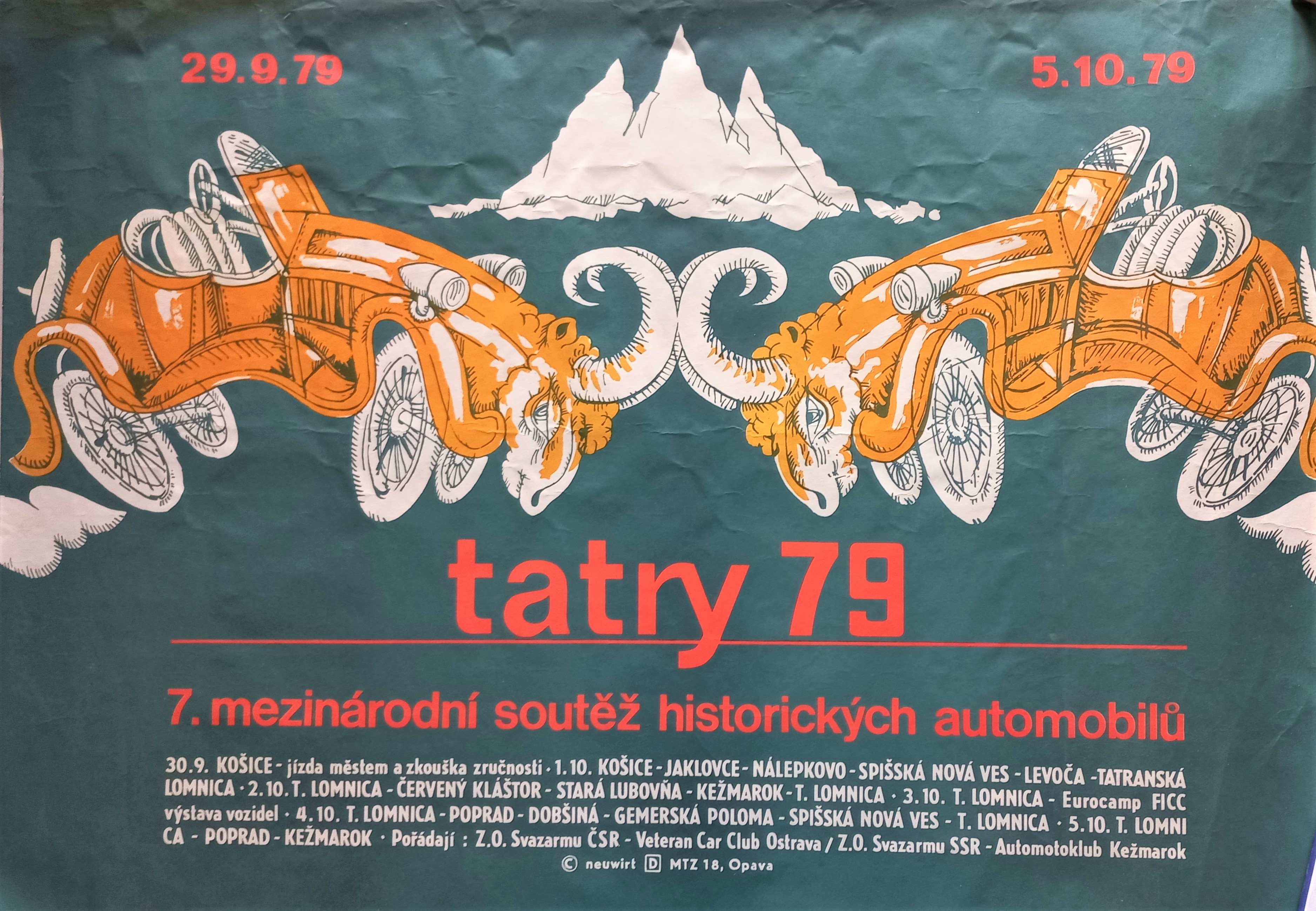 Náhledový obrázek Tatry 79. 7. mezinárodní soutěž historických automobilů - 1