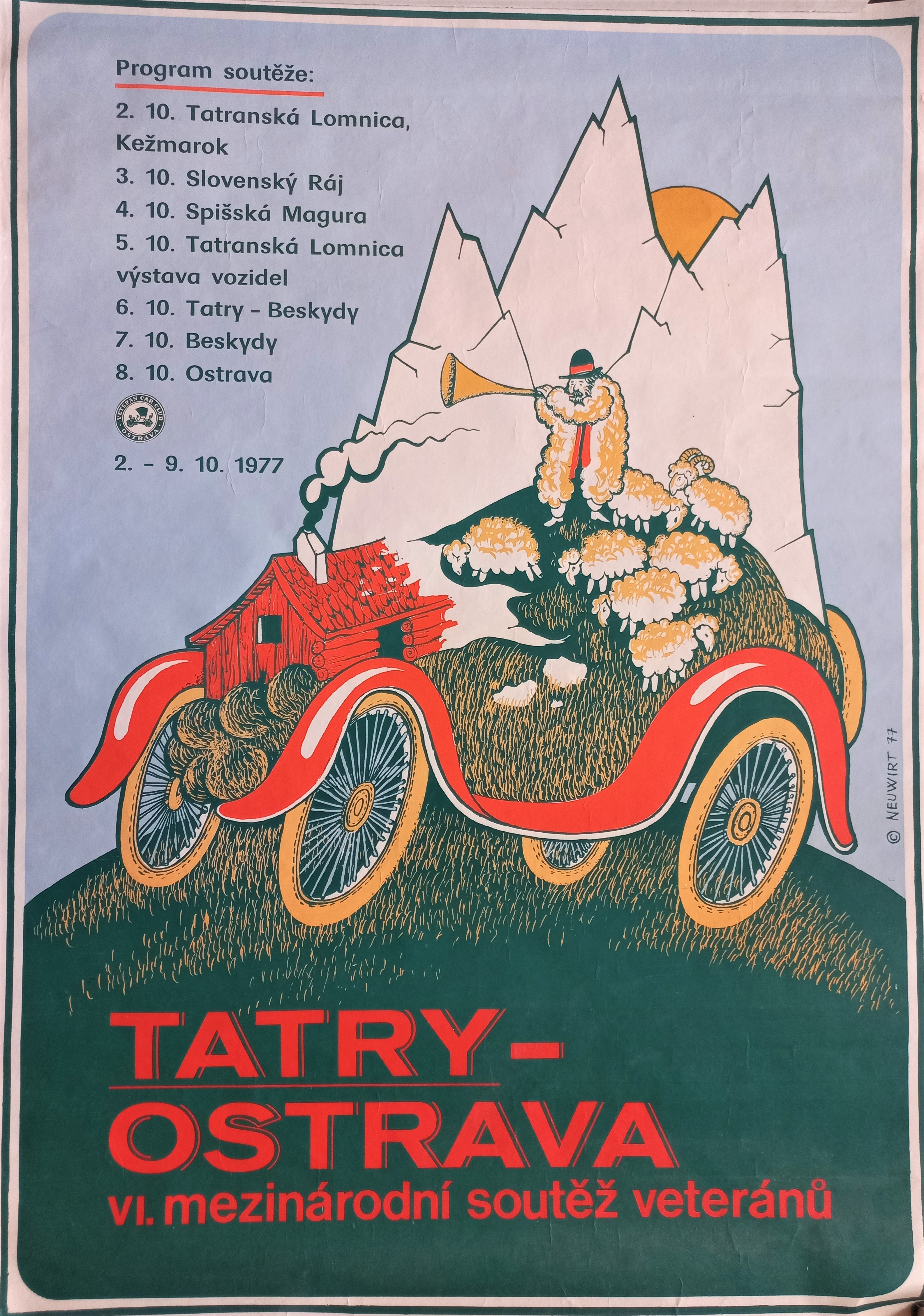 Náhledový obrázek Tatry - Ostrava. VI. mezinárodní soutěž veteránů - 1