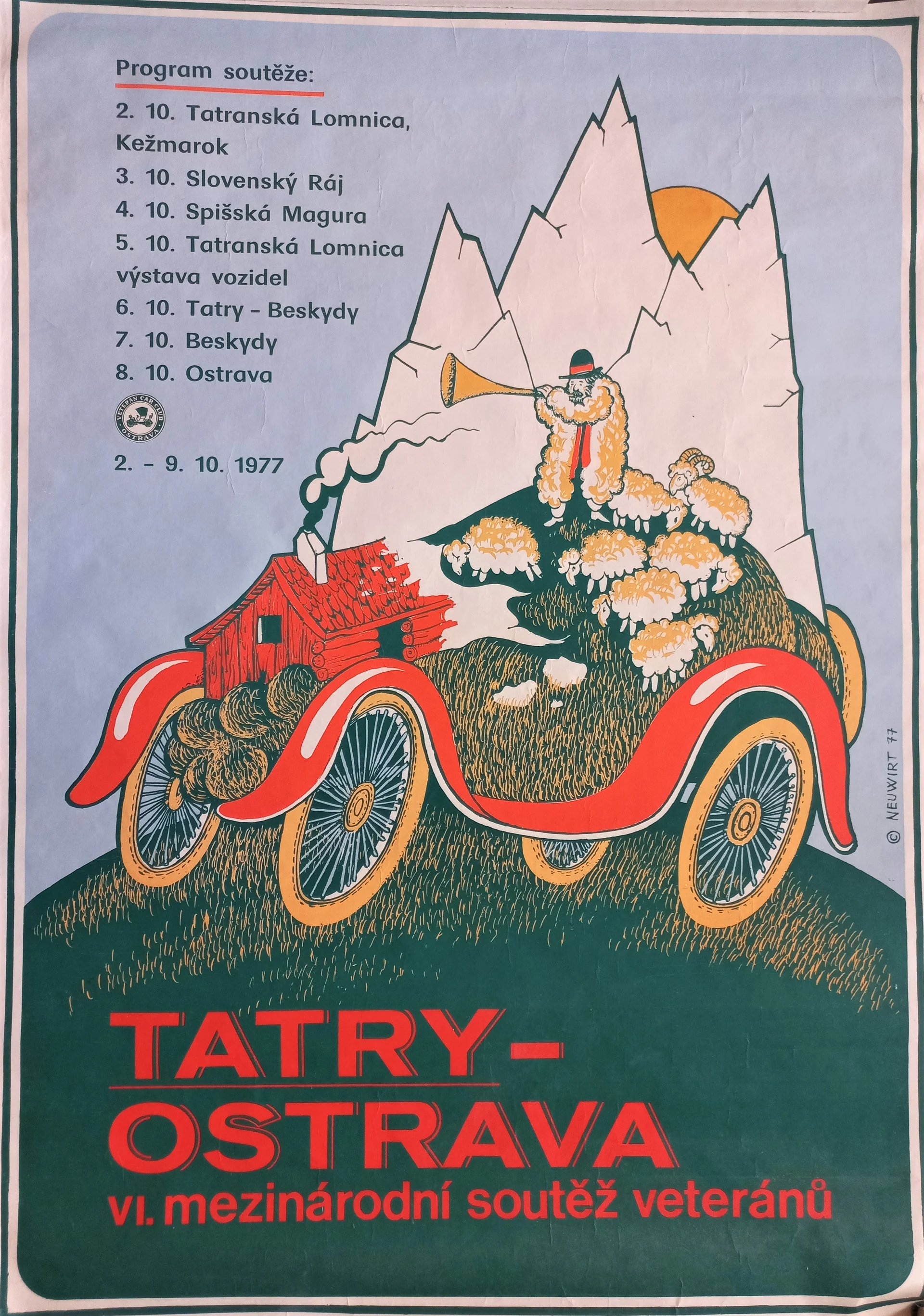 Náhledový obrázek předmětu Tatry - Ostrava. VI. mezinárodní soutěž veteránů
